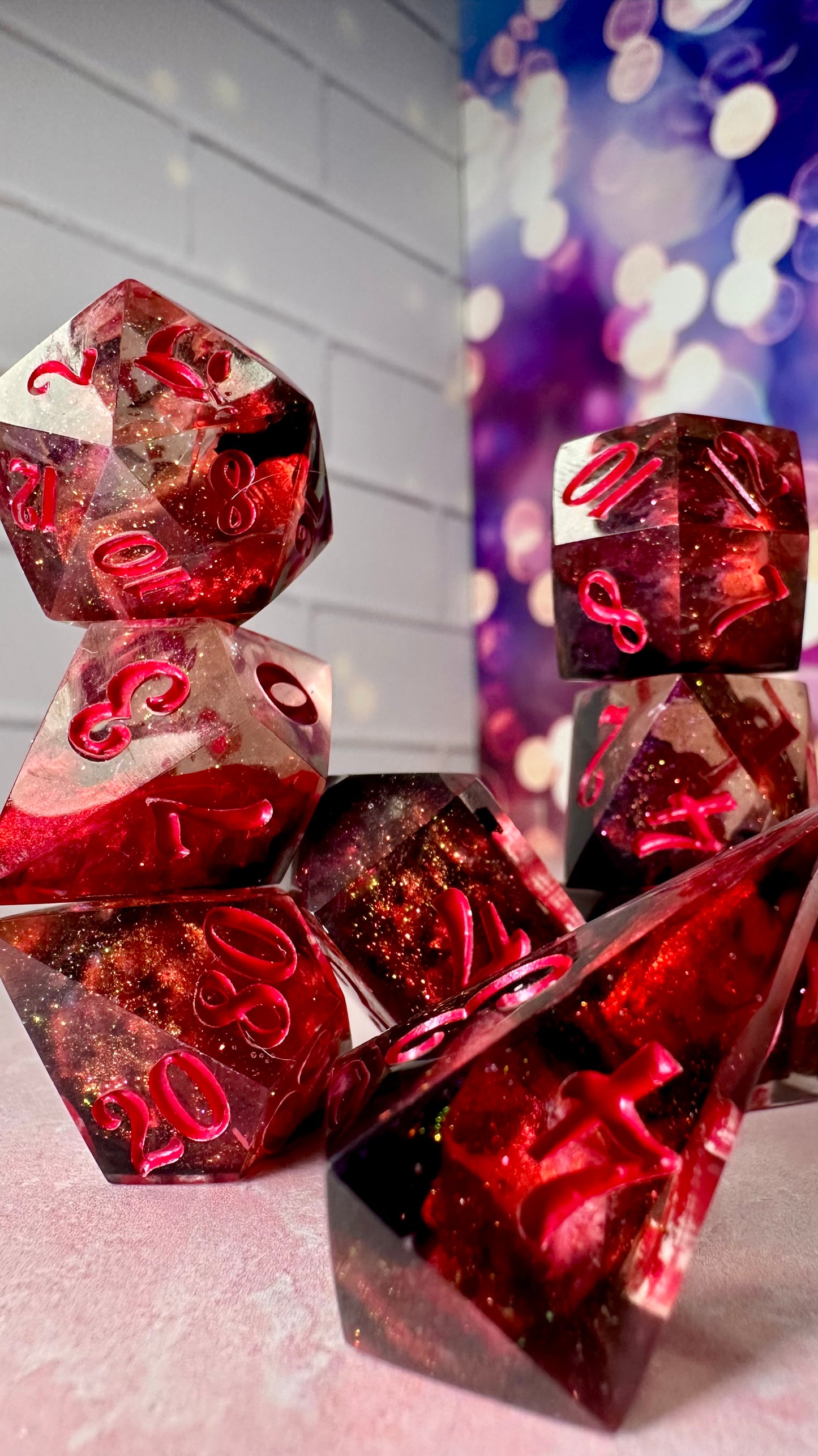 Alice Wu Gulliver-8 piece polyhedral dice set (Large)