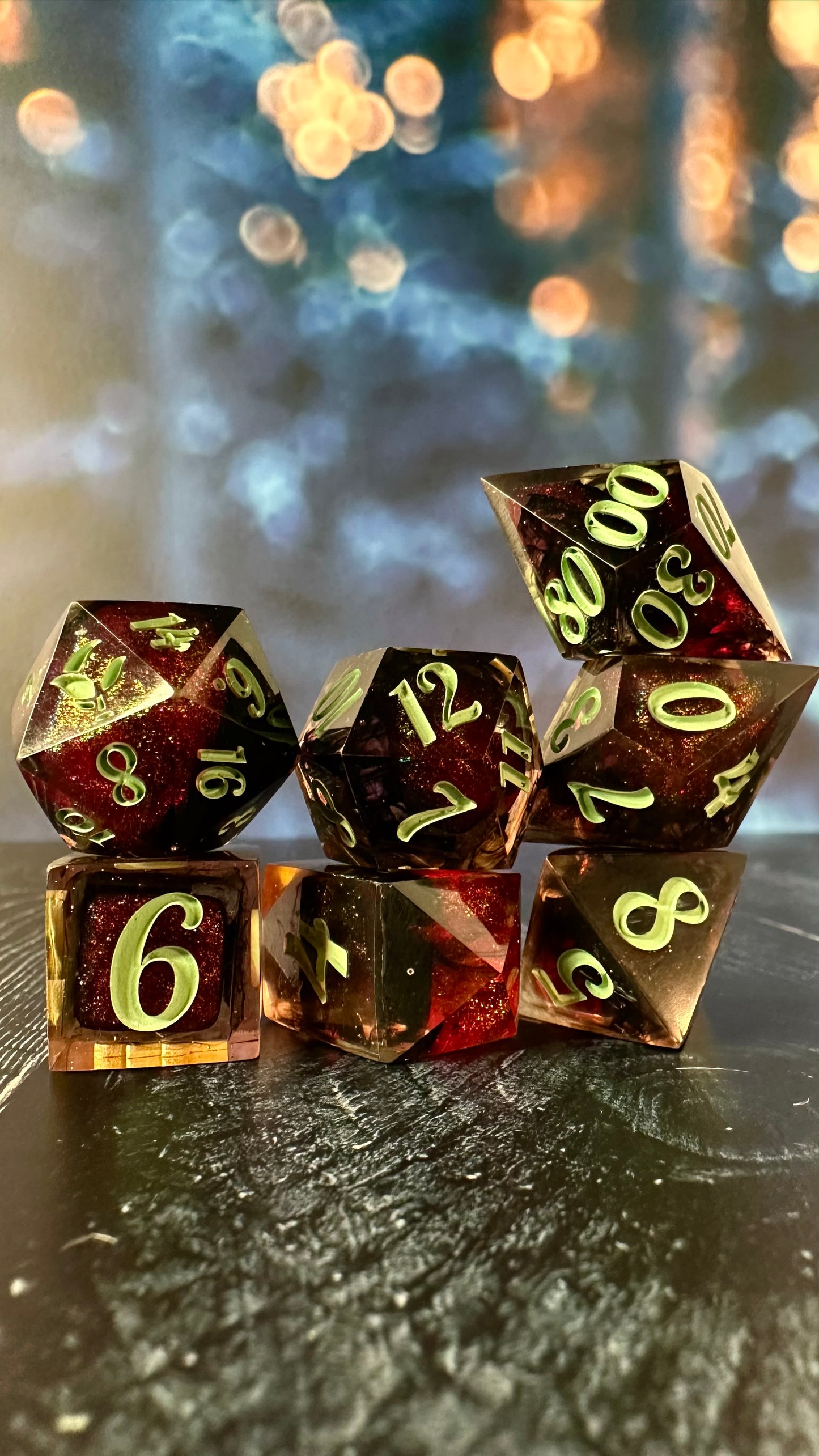 Something Baaaaad - 8 piece polyhedral dice set (Large)