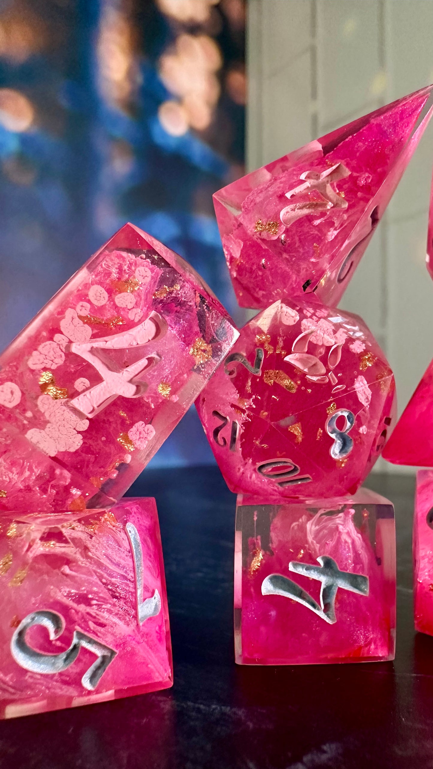 Popular- 8 piece polyhedral dice set (Large)