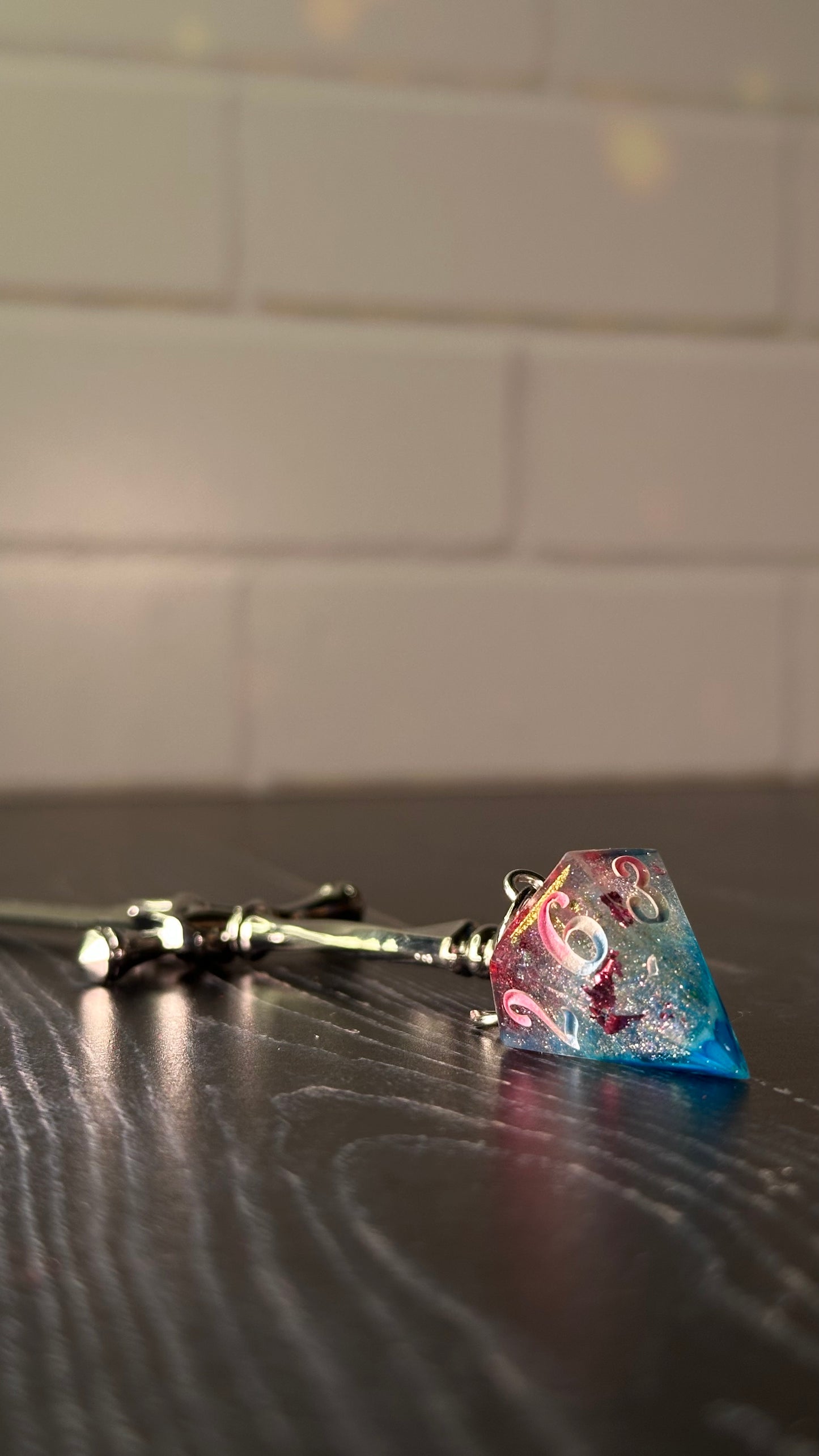 Trans Pride Dice Dagger