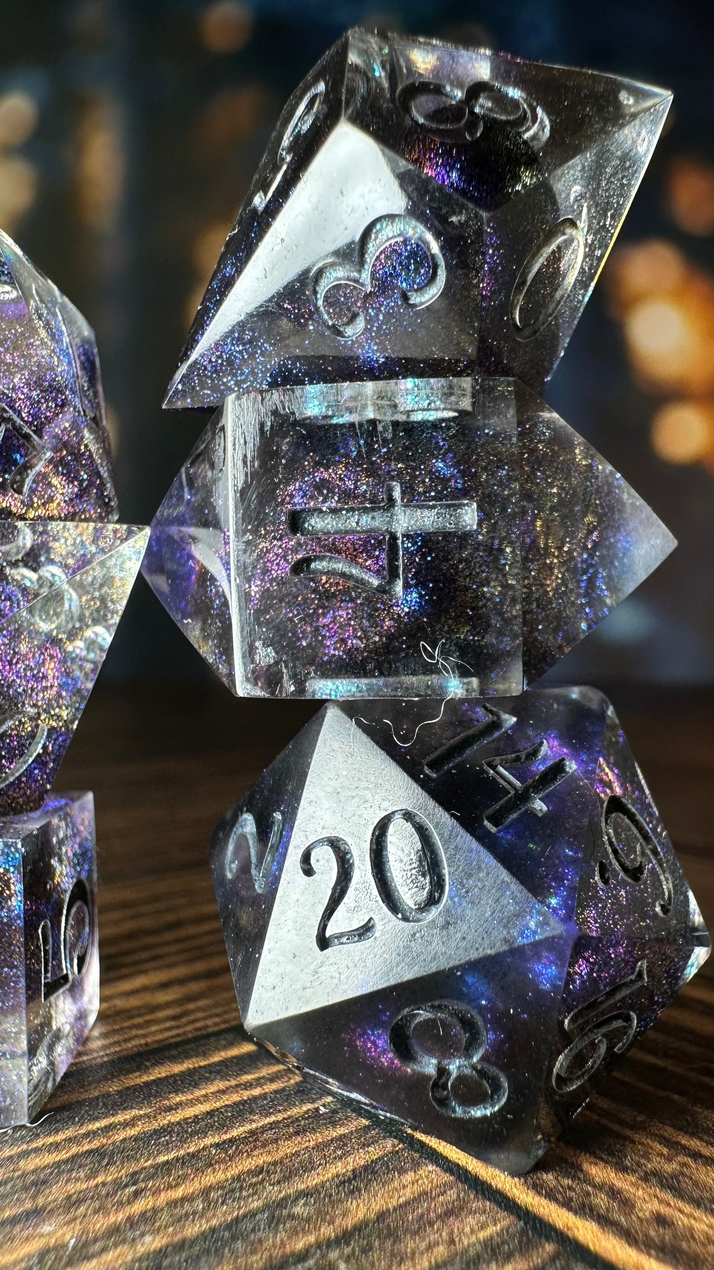 Cave of Princes- 8 piece polyhedral dice set