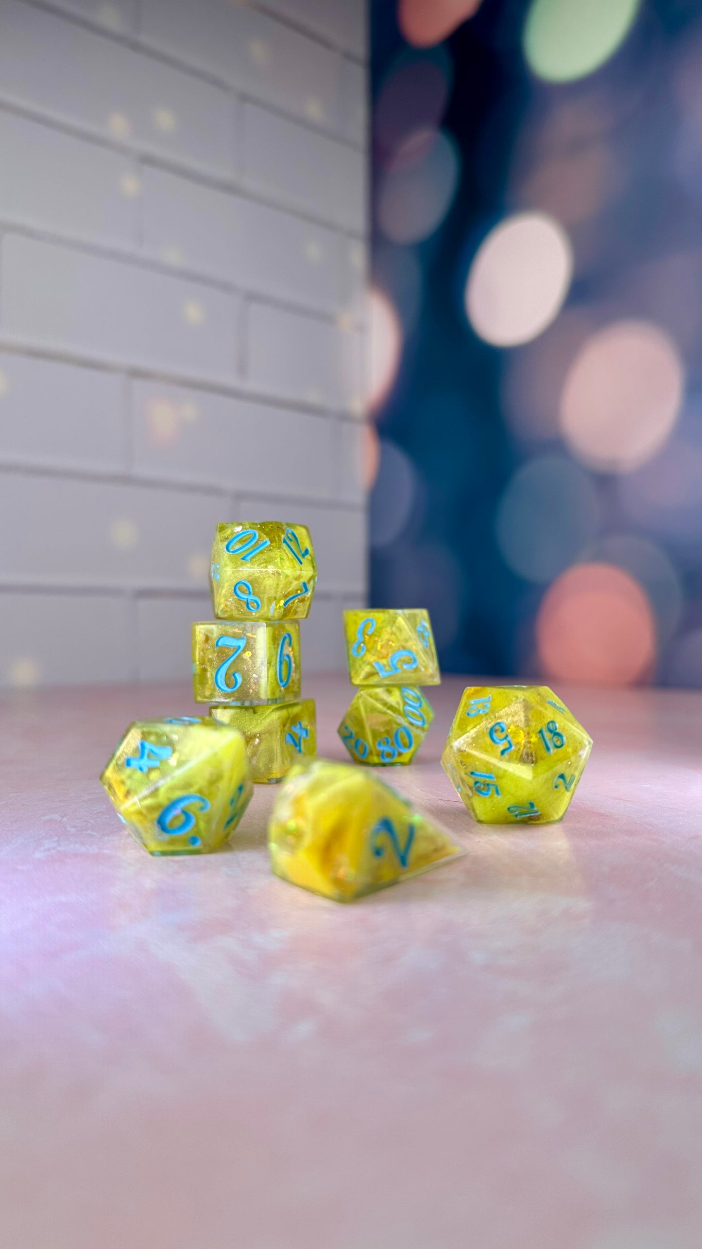 "Bunta? Really?"- 8 piece polyhedral dice set (Large)