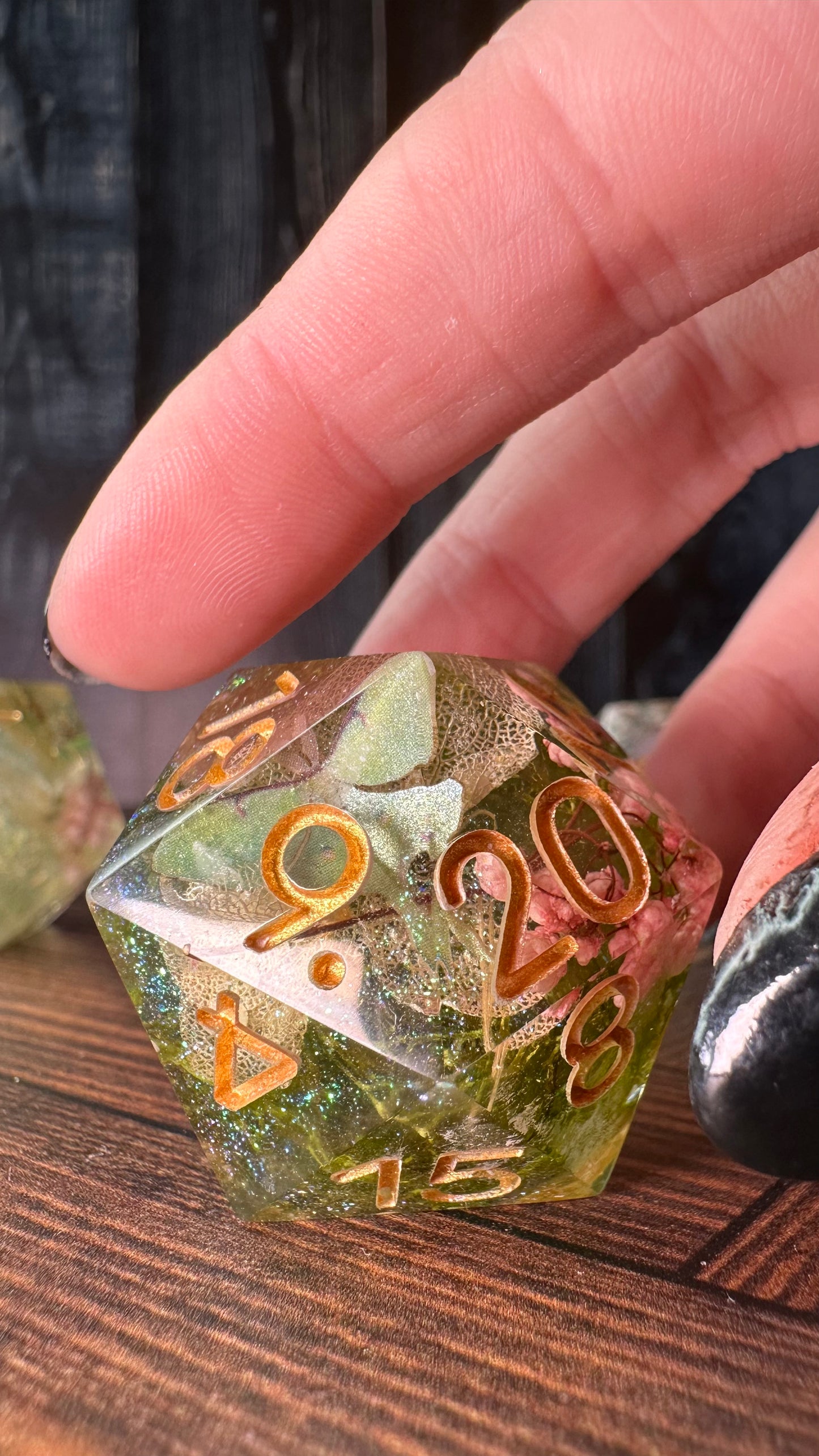 Green Butterfly- 35 MM Logo d20 Chonk