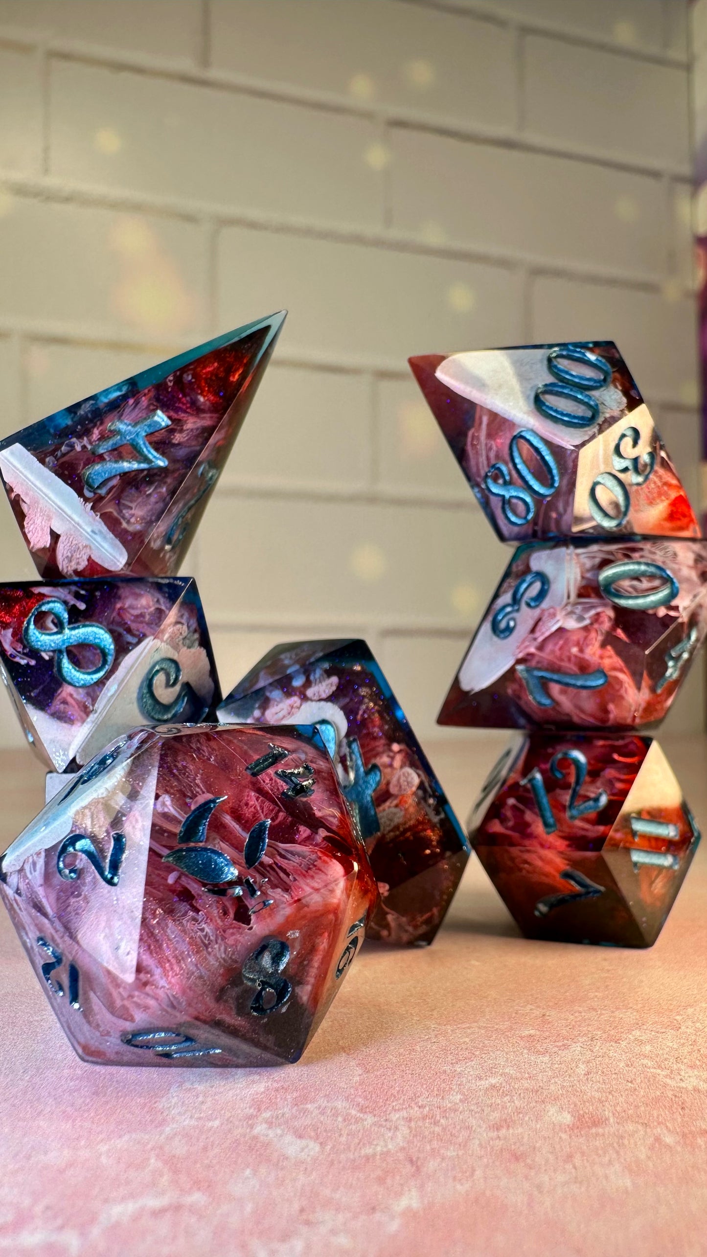 William Kaplan-8 piece polyhedral dice set (Large)