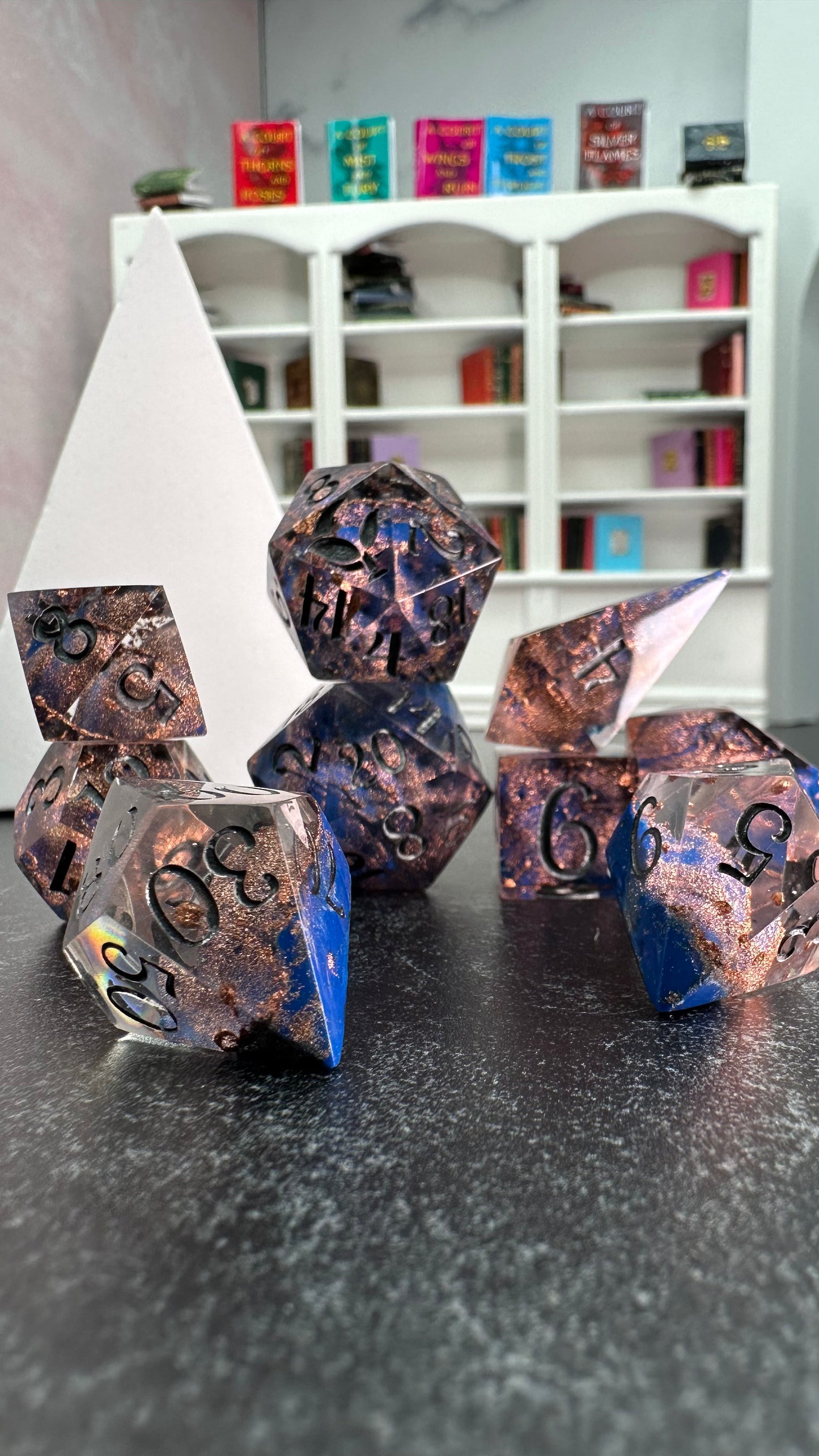 Prince of Merchants- 8 piece polyhedral dice set-Pobody's Nerfect