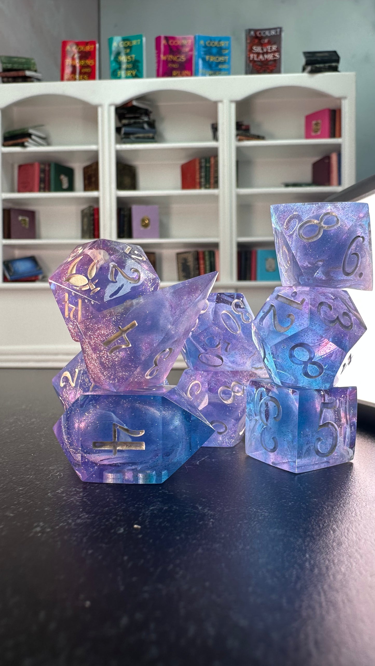 House of Wind- 8 piece polyhedral dice set