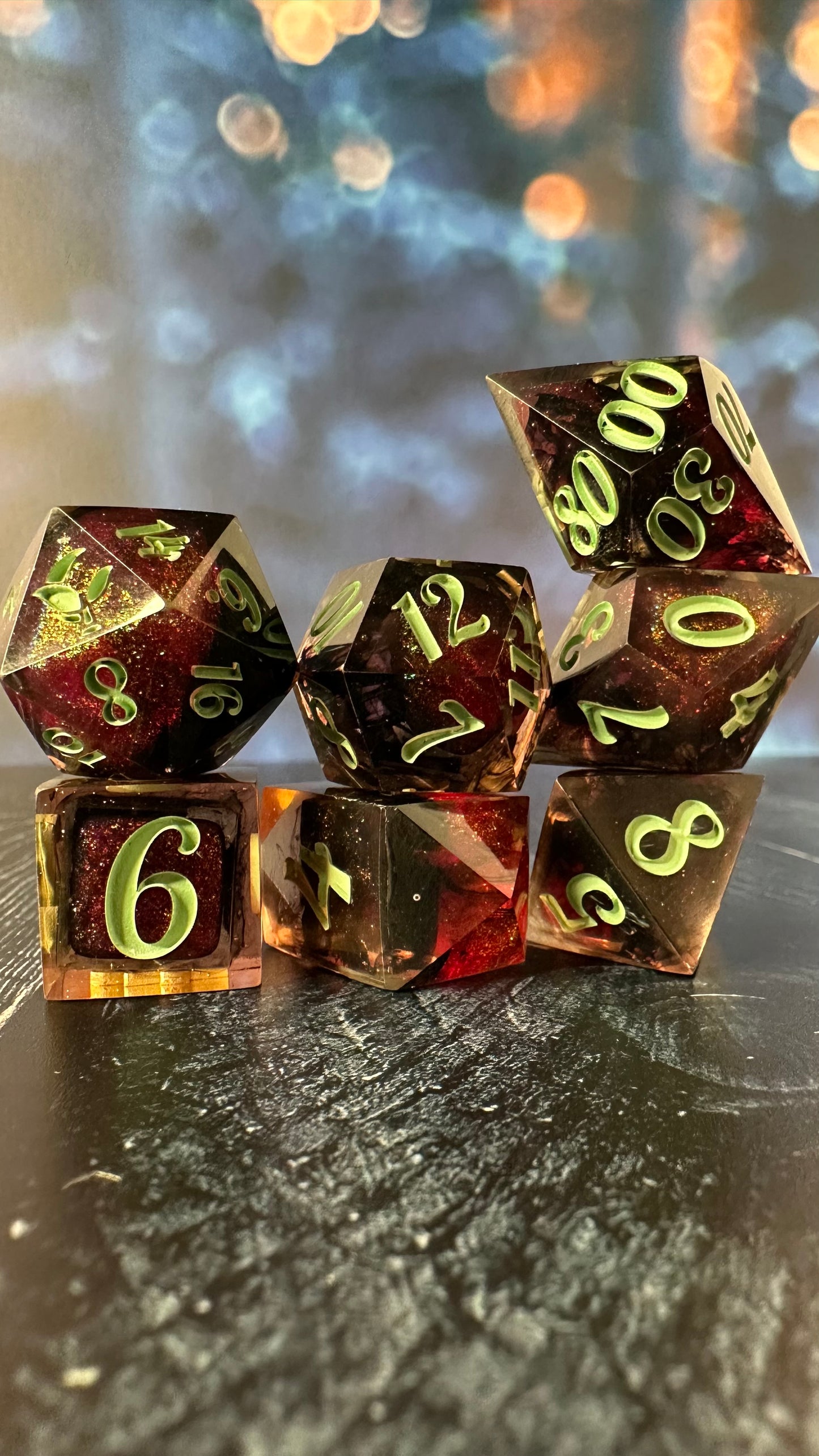 Something Baaaaad - 8 piece polyhedral dice set (Large)