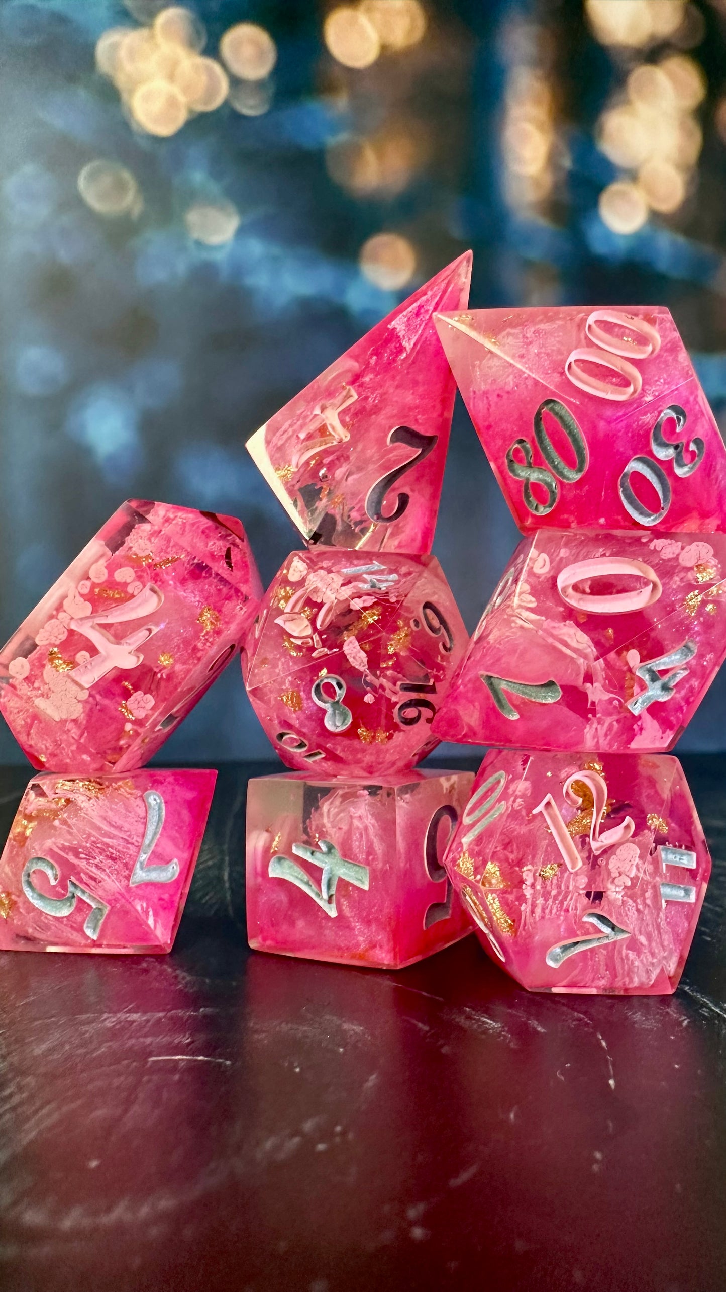 Popular- 8 piece polyhedral dice set (Large)