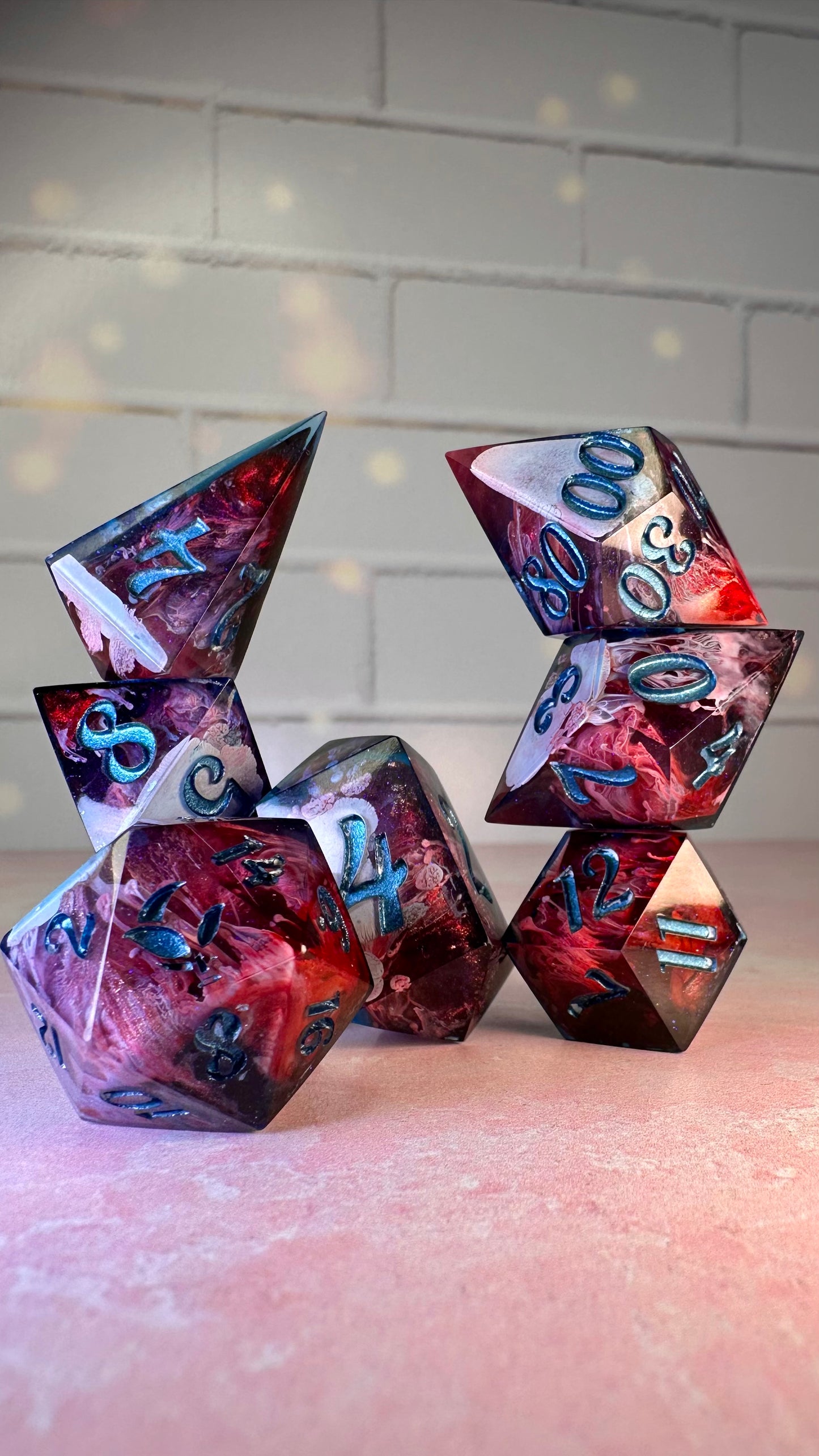 William Kaplan-8 piece polyhedral dice set (Large)
