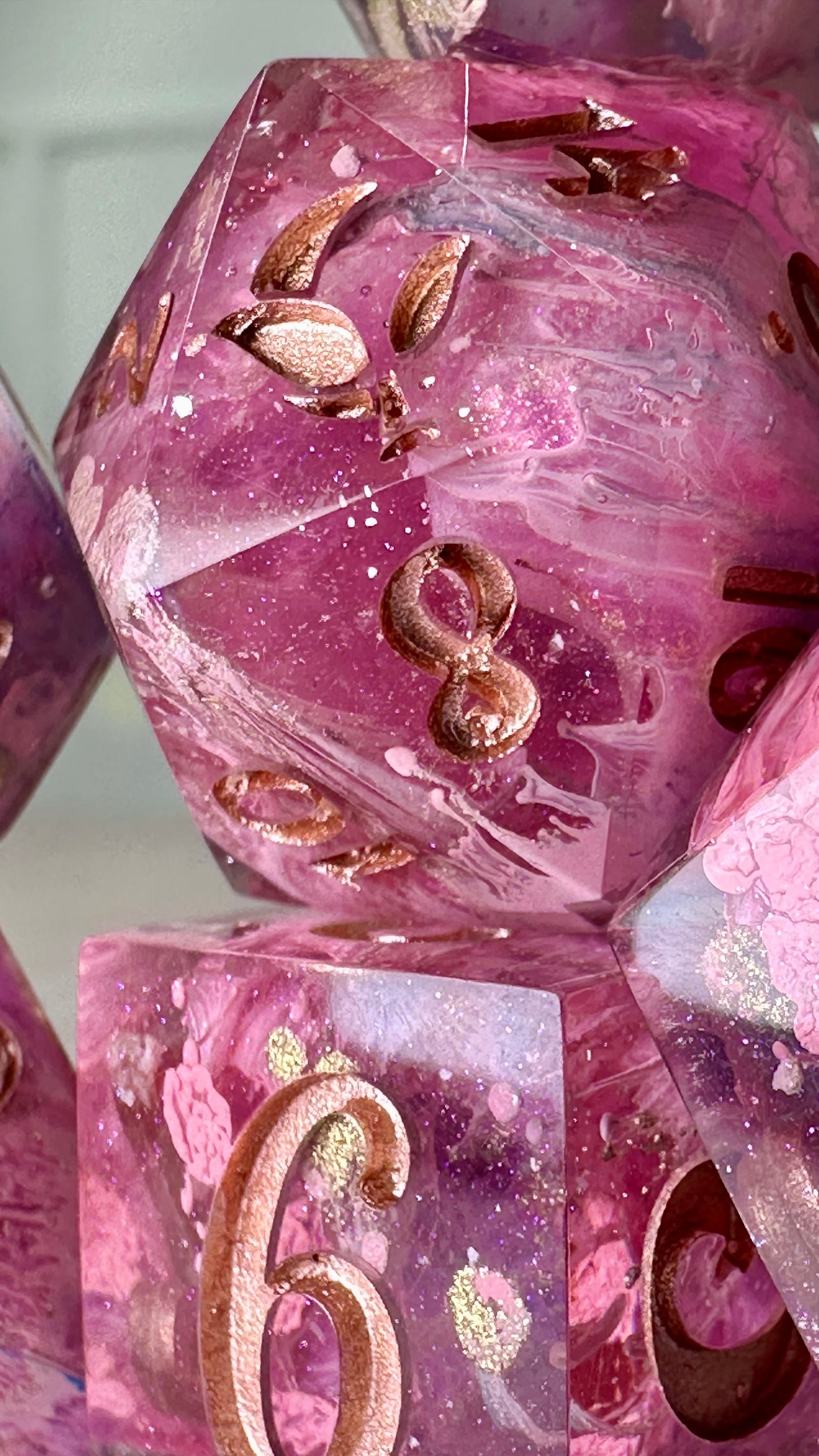 “I loved being a witch”-8 piece polyhedral dice set (Large)