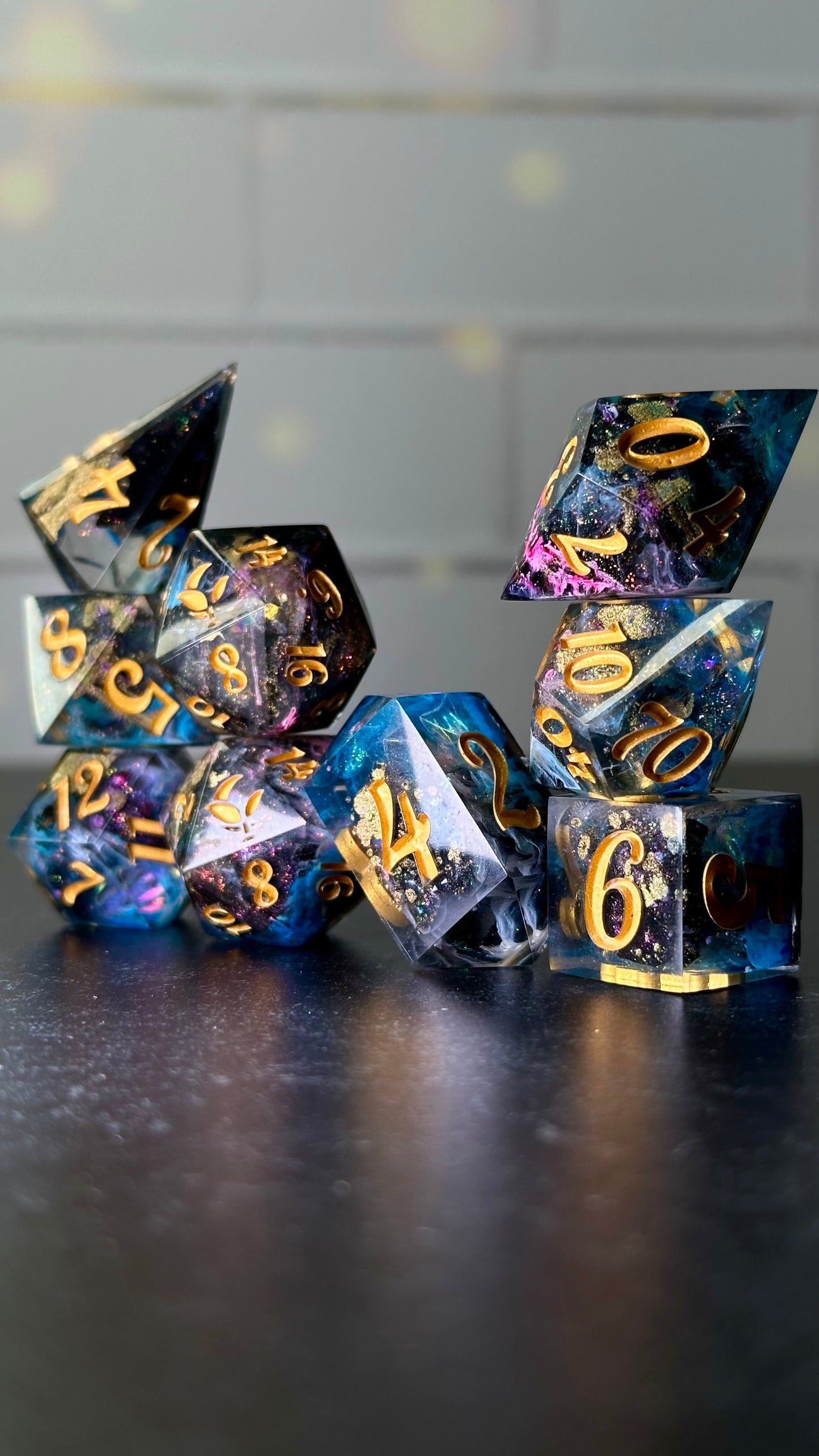 What it Sounds Like V1 -8 piece polyhedral dice set (Large)