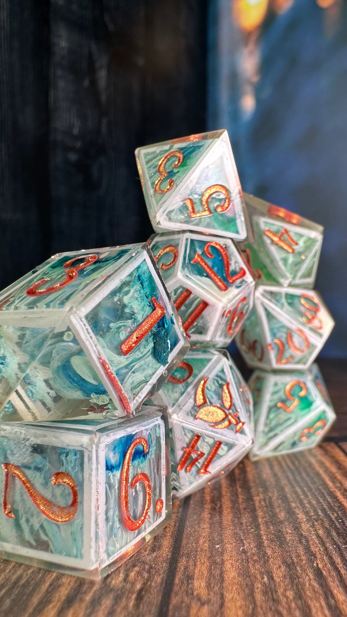 Elide Lochan-7 piece polyhedral dice set