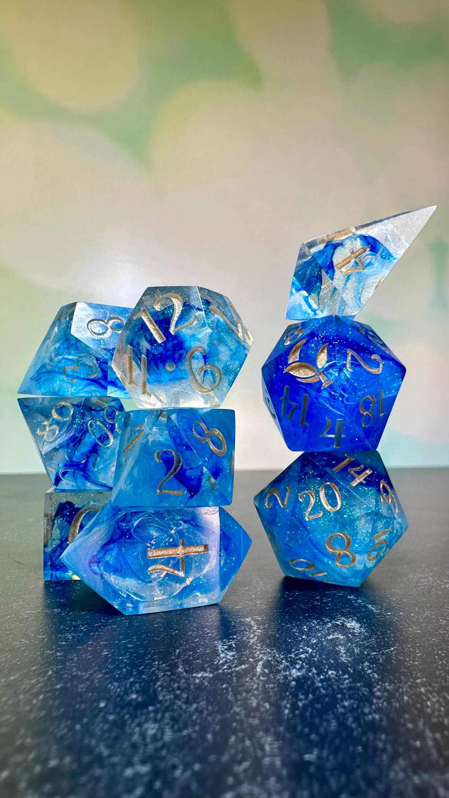Weather Mage- 8 piece polyhedral dice set