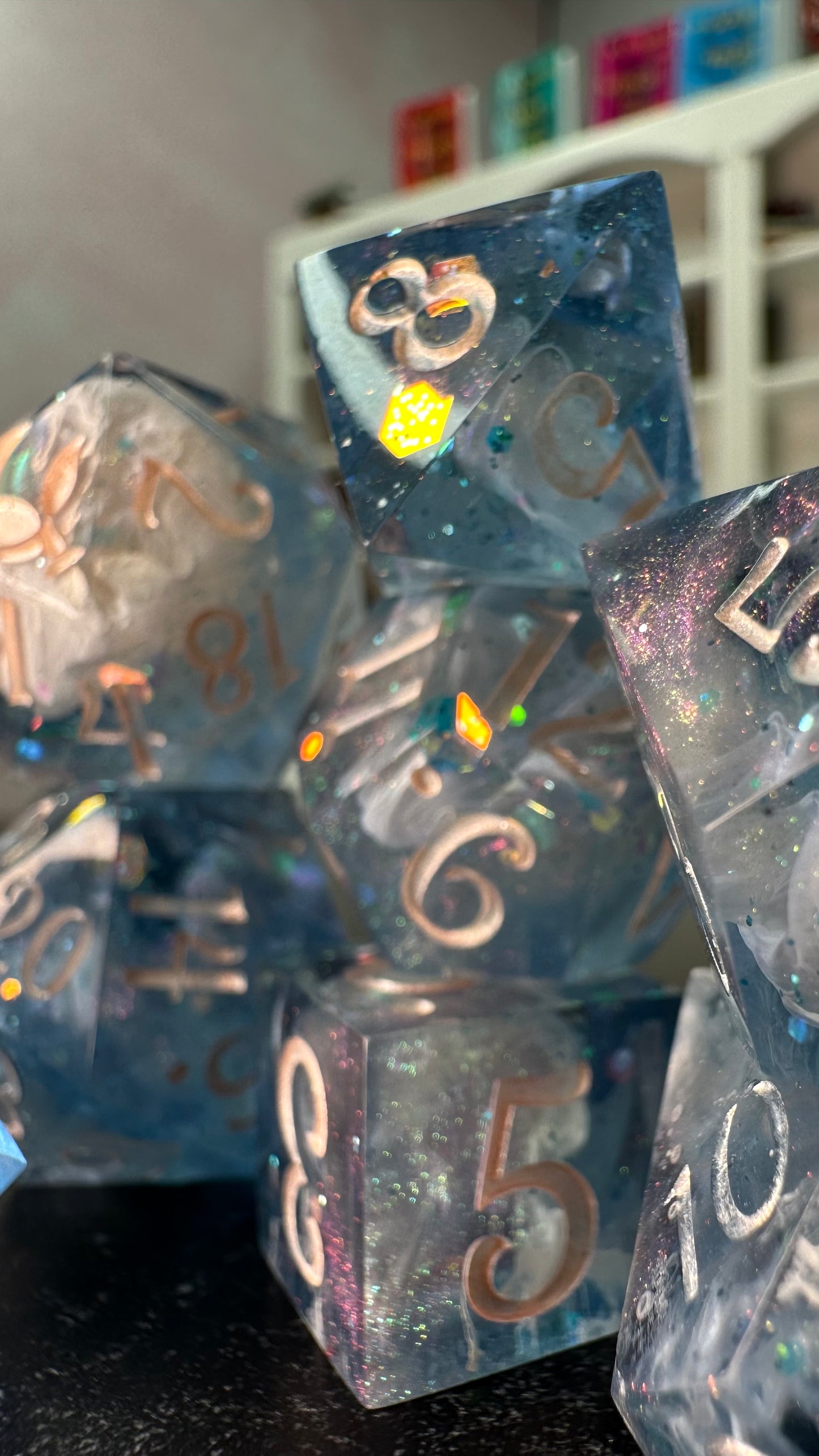 Gwyn- 8 piece polyhedral dice set