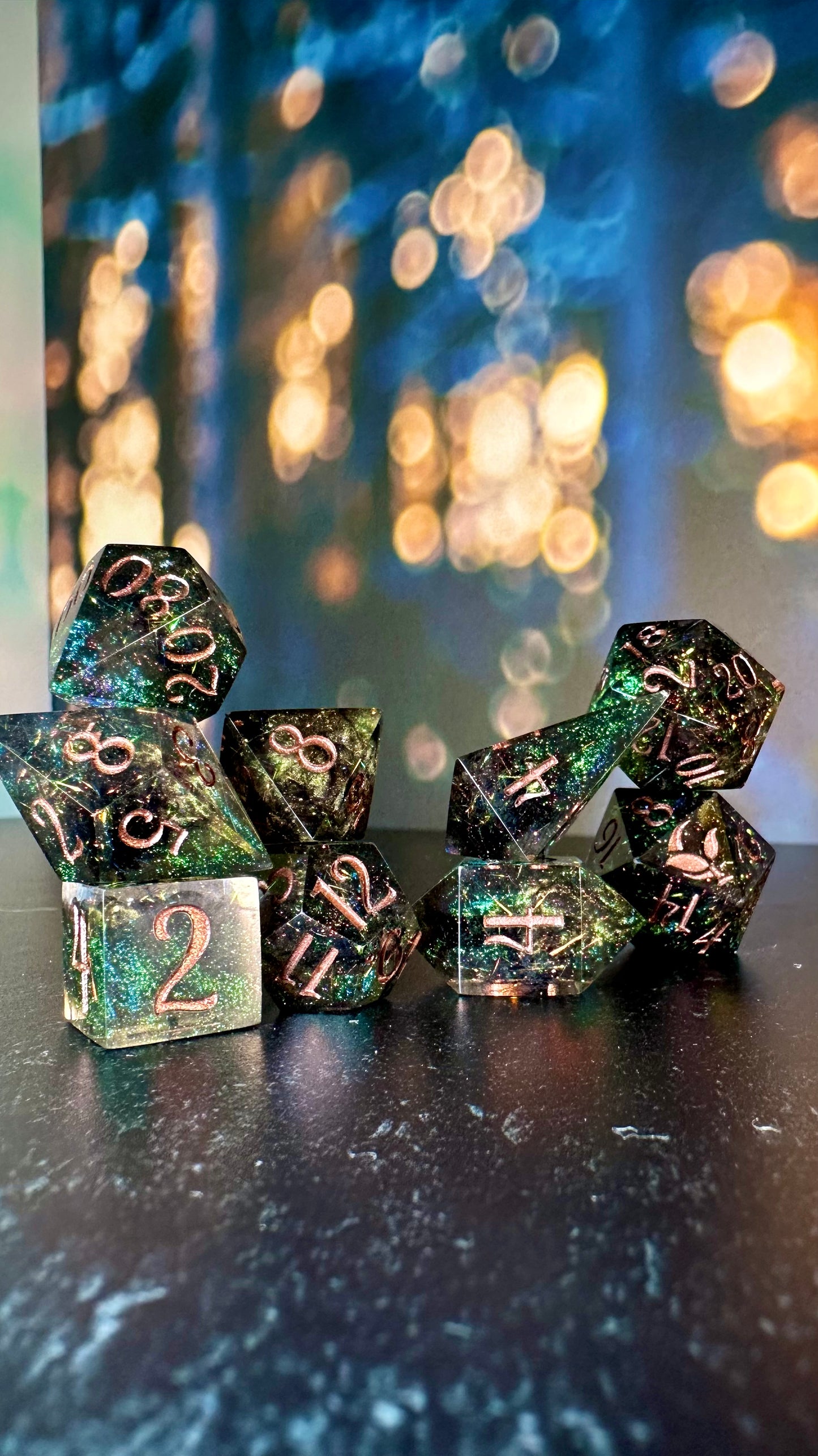 Sabine Fendyr - 8 piece polyhedral dice set