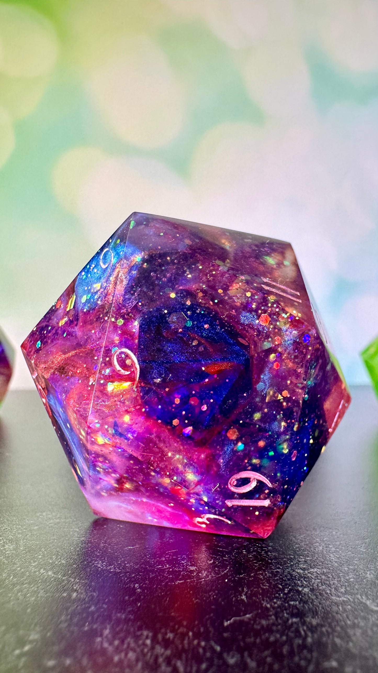 Bi Pride- 60 MM Logo d20 Paperweight Chonk (Beta) Pobody's Nerfect
