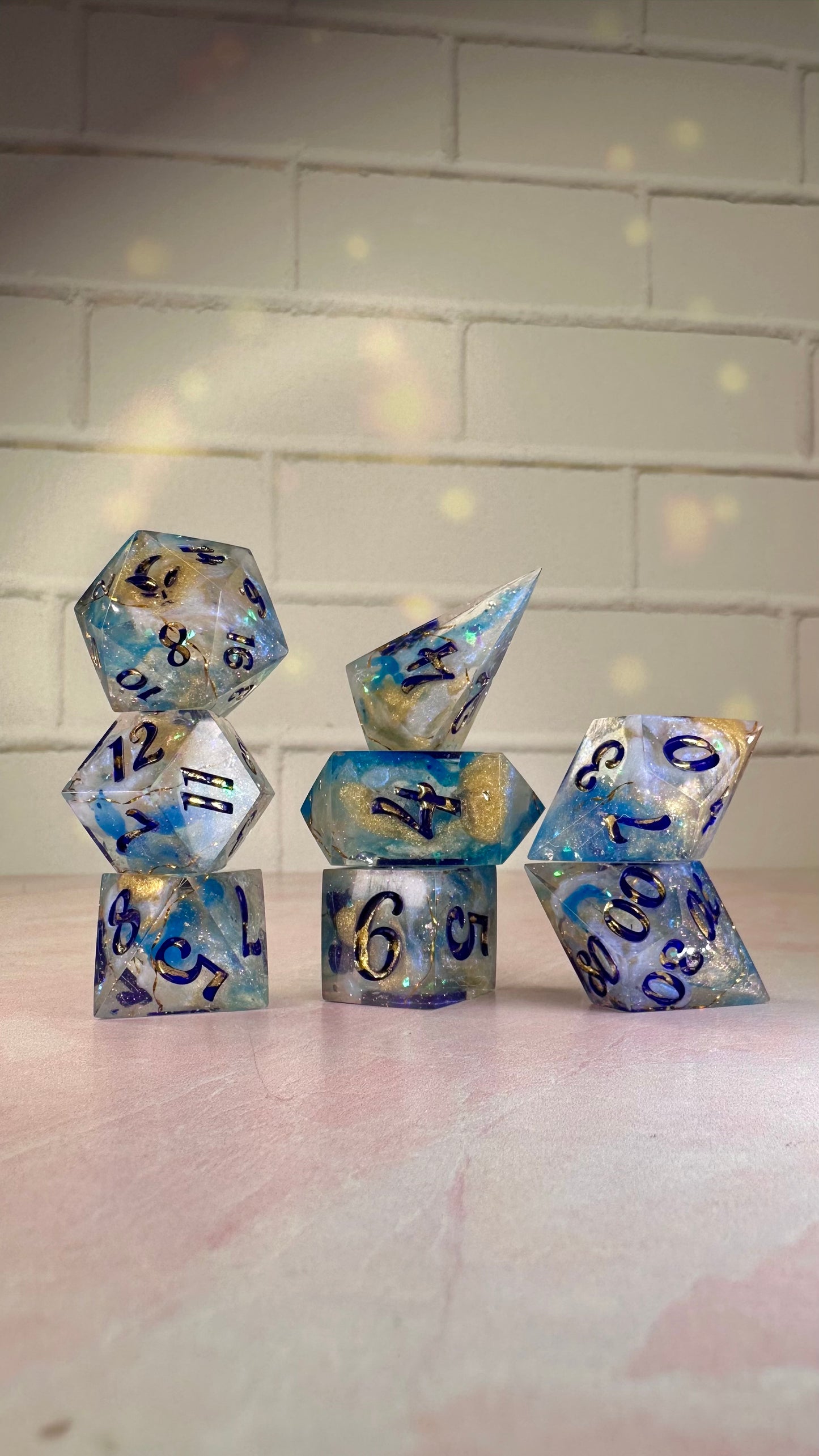 Tris-8 piece polyhedral dice set (Large)