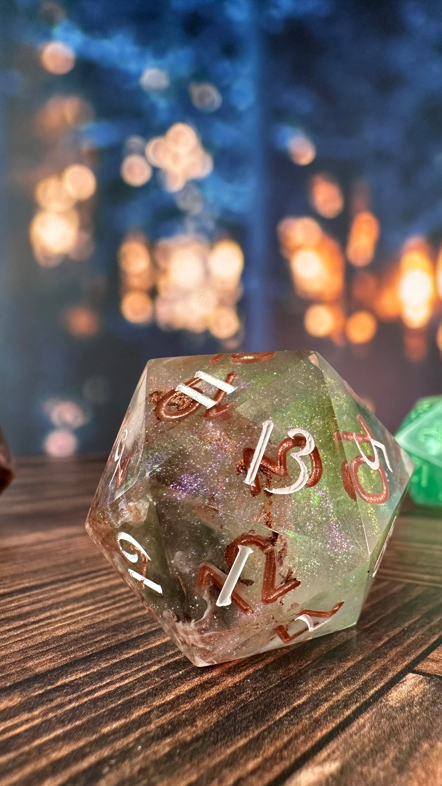The River Queen’s 40 MM Logo d20 Chonk
