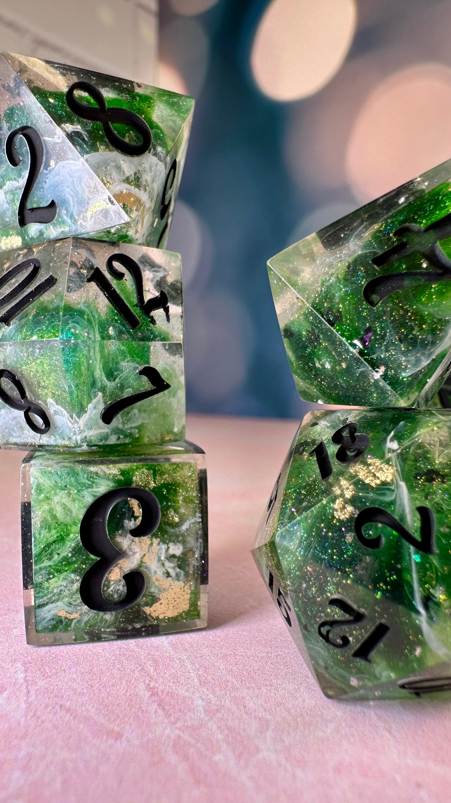 Khofar- 7 piece polyhedral dice set (Large)