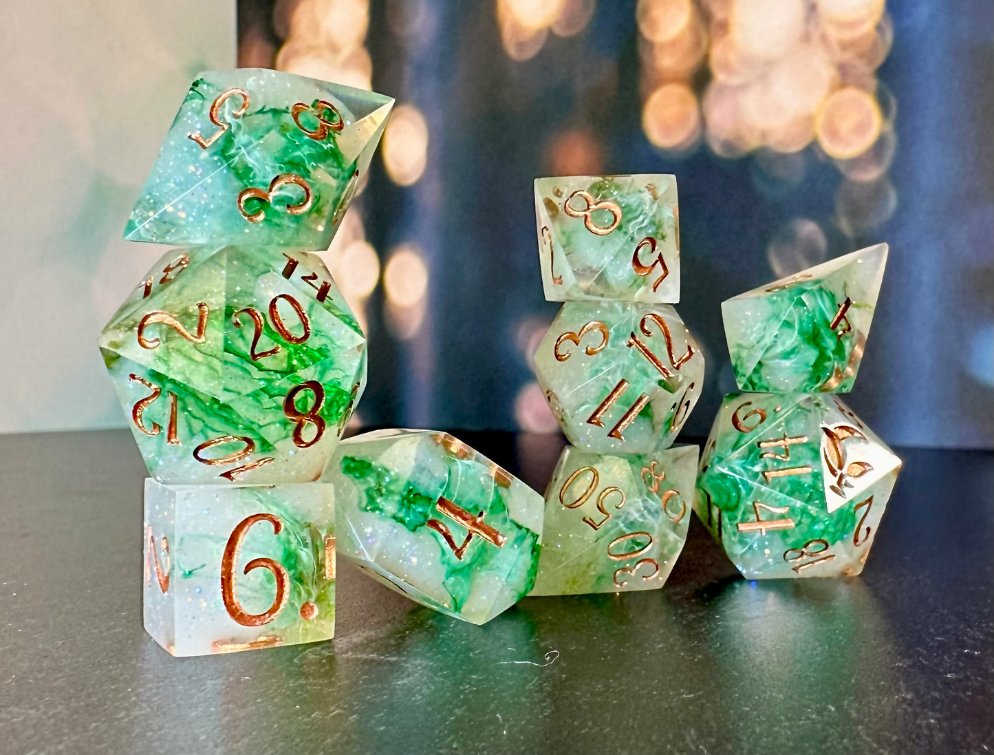 To Whatever End - 8 piece polyhedral dice set