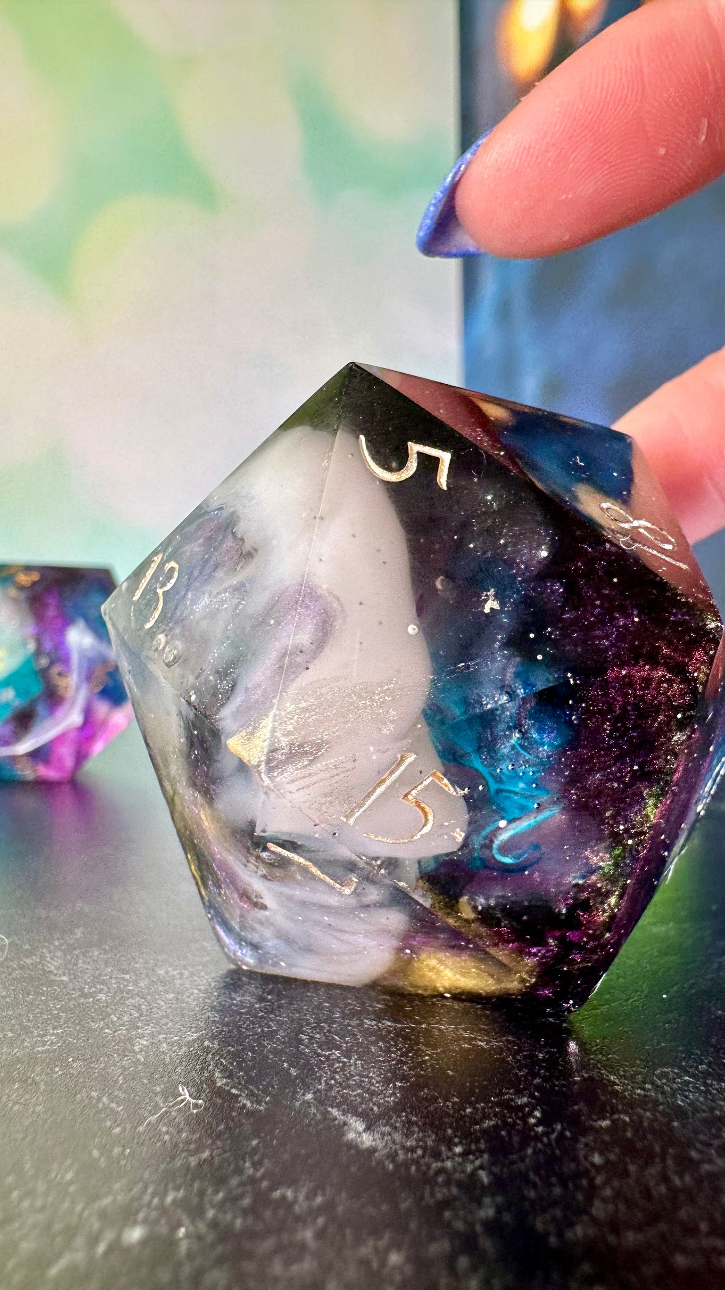 Hidden Depths- 60 MM Logo d20 Paperweight Chonk (Beta) Pobody's Nerfect