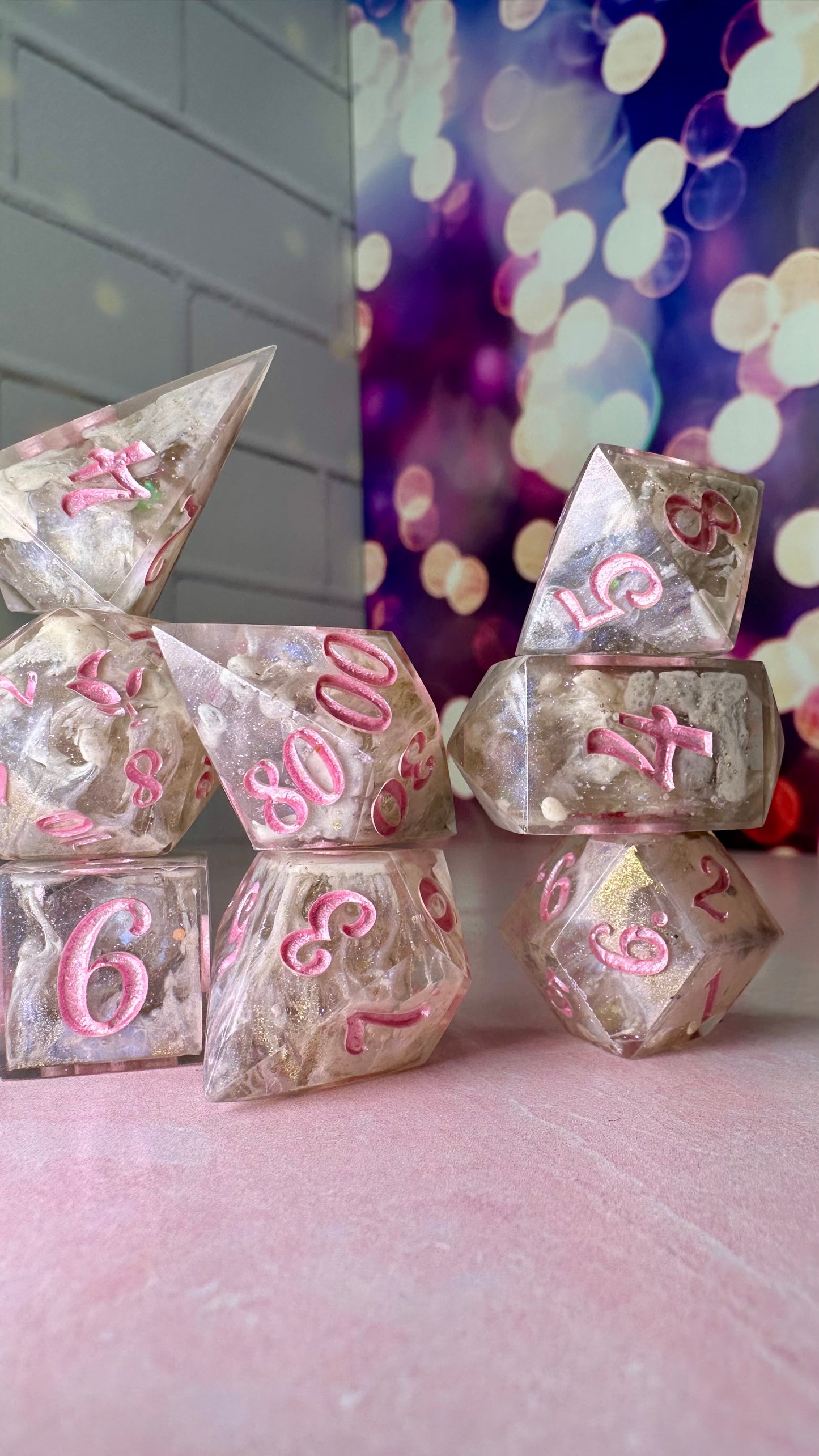 Jennifer Kale-Pobody’s Nerfect 8 piece polyhedral dice set (Large)