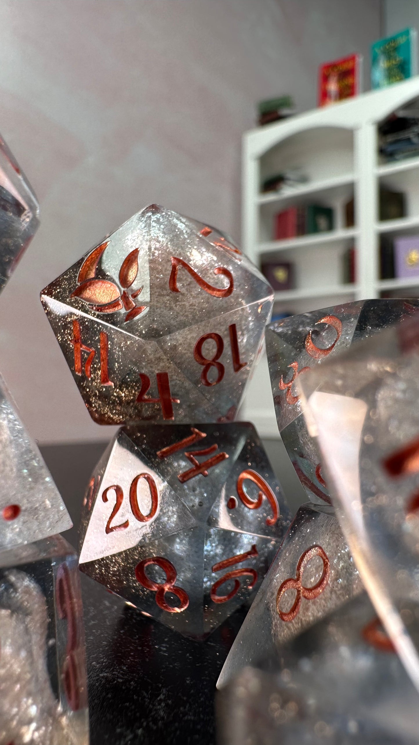 Wings Over Windhaven- 8 piece polyhedral dice set