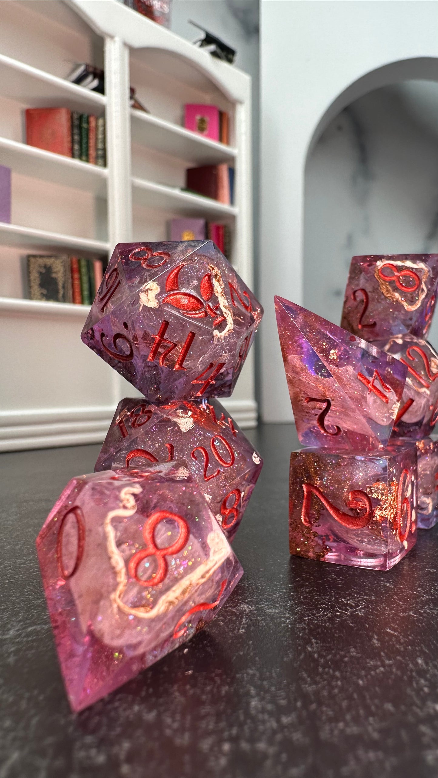 Cassian- 8 piece polyhedral dice set