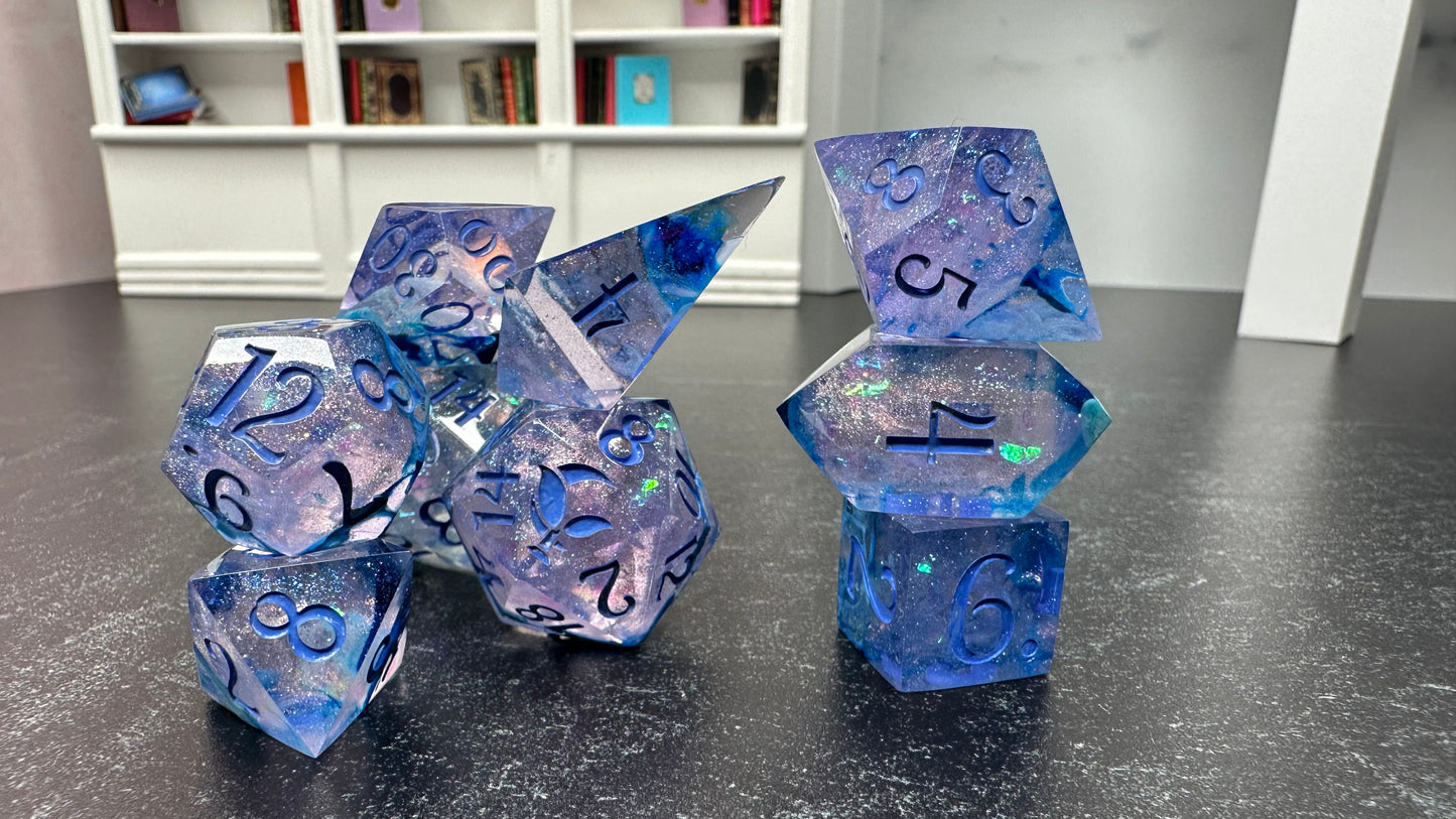Water Wraith Rescue-8 piece polyhedral dice set-Pobody's Nerfect