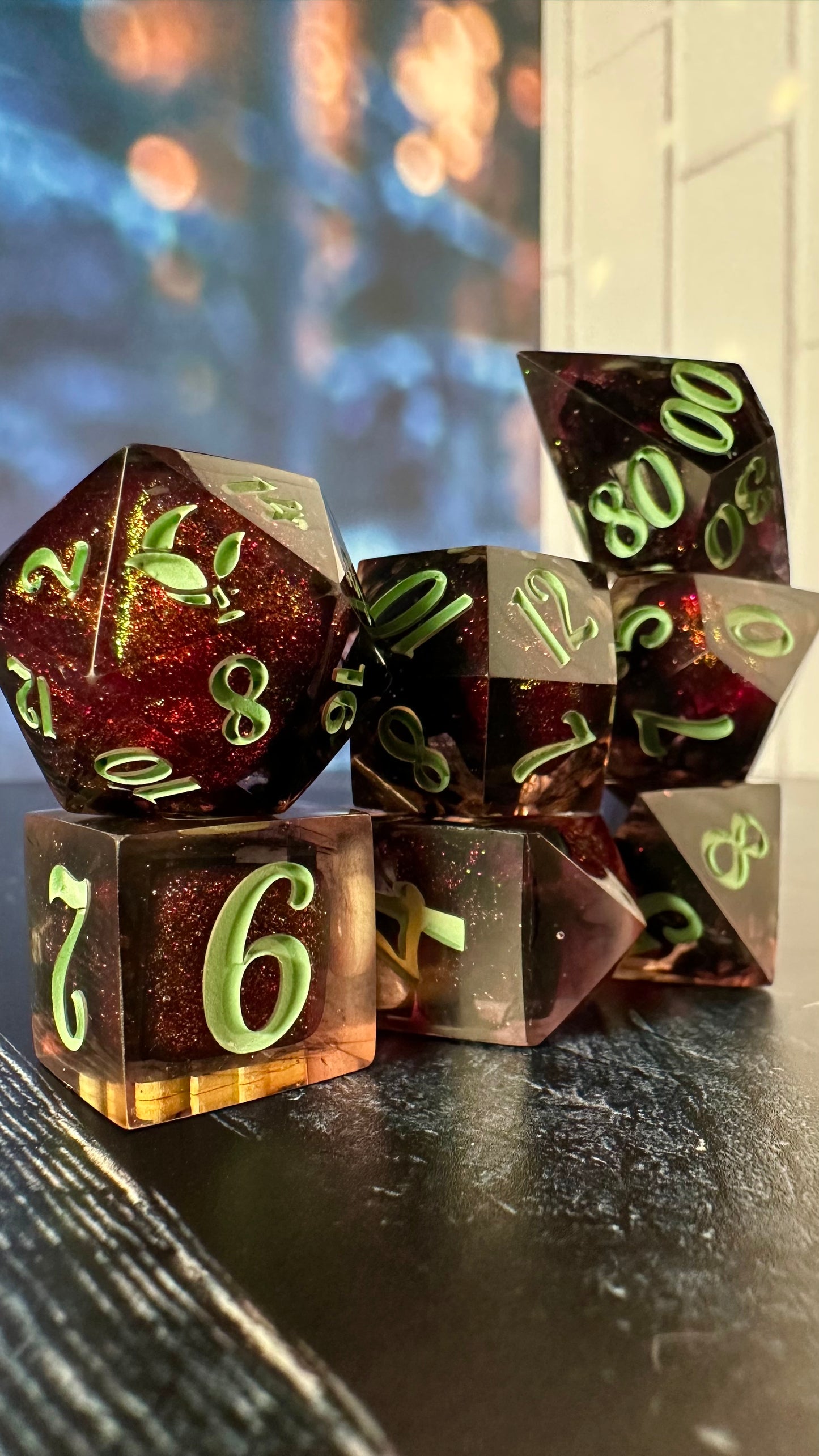 Something Baaaaad - 8 piece polyhedral dice set (Large)