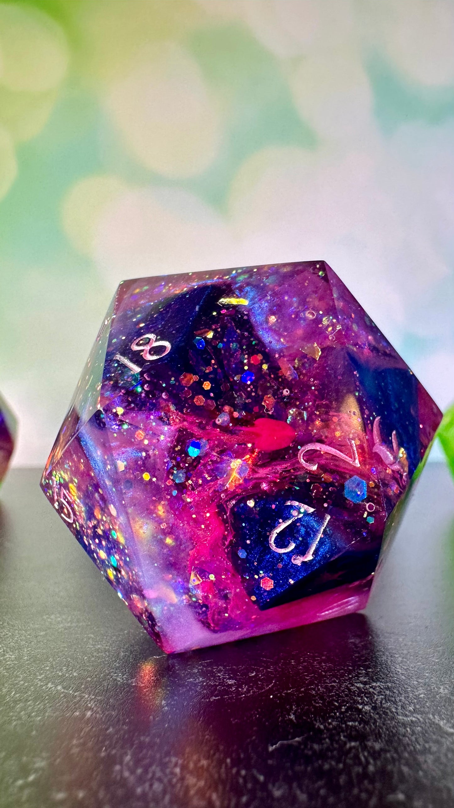 Bi Pride- 60 MM Logo d20 Paperweight Chonk (Beta) Pobody's Nerfect