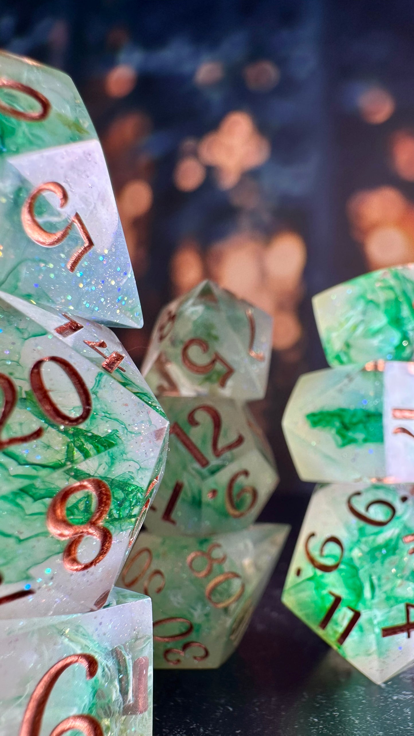To Whatever End - 8 piece polyhedral dice set