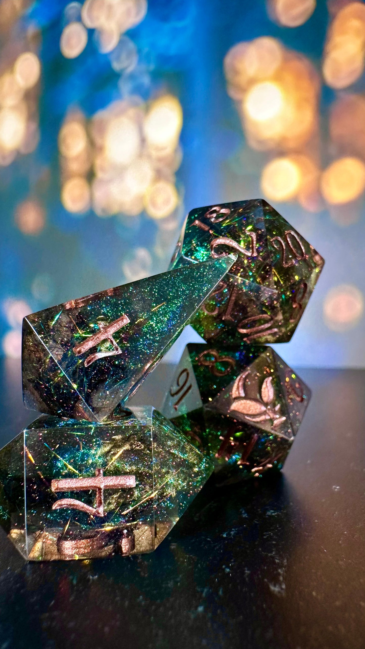 Sabine Fendyr - 8 piece polyhedral dice set