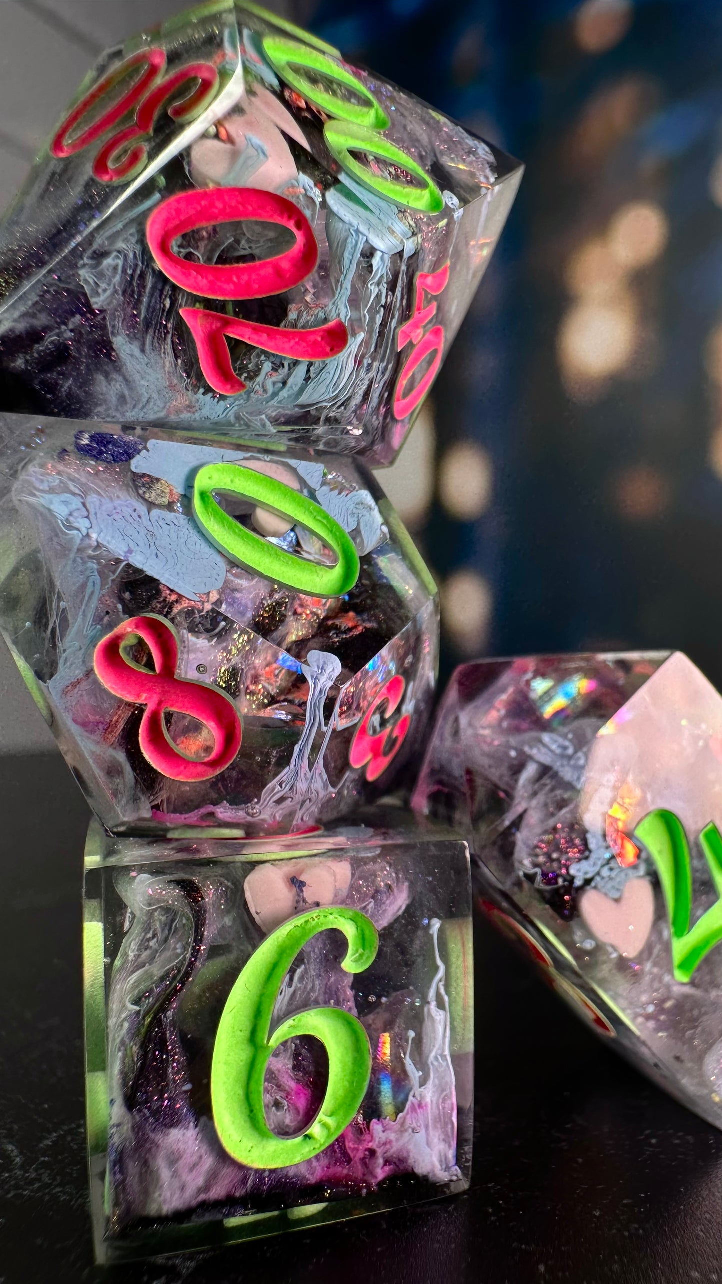 My Little Soda Pop-8 piece polyhedral dice set (Large)