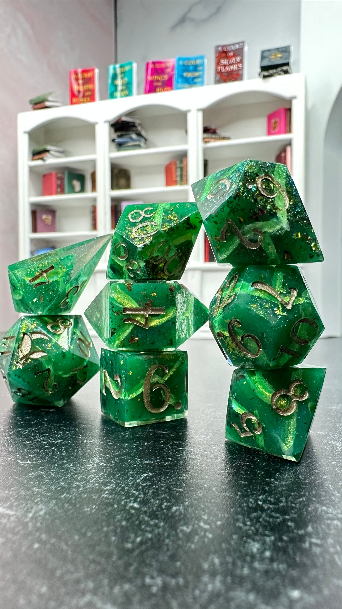 Tamlin's Revenge-8 piece polyhedral dice set