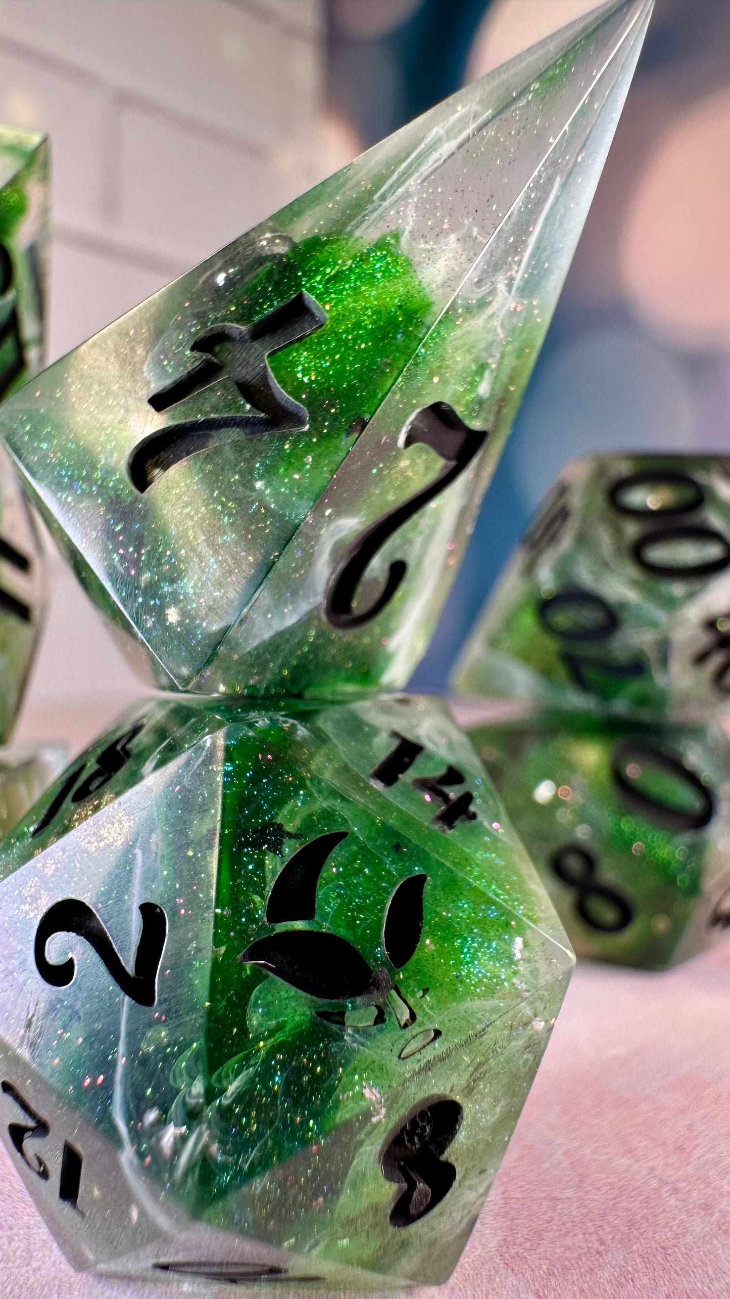 Khofar- 7 piece polyhedral dice set (Large)