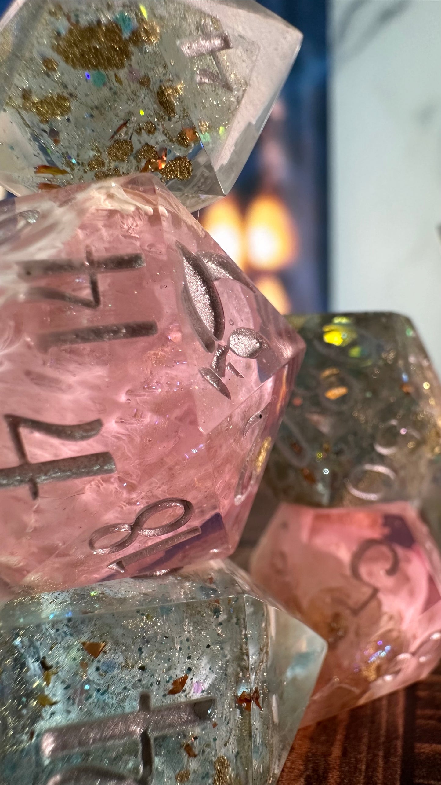 The Dancing Faun- 8 piece polyhedral dice set
