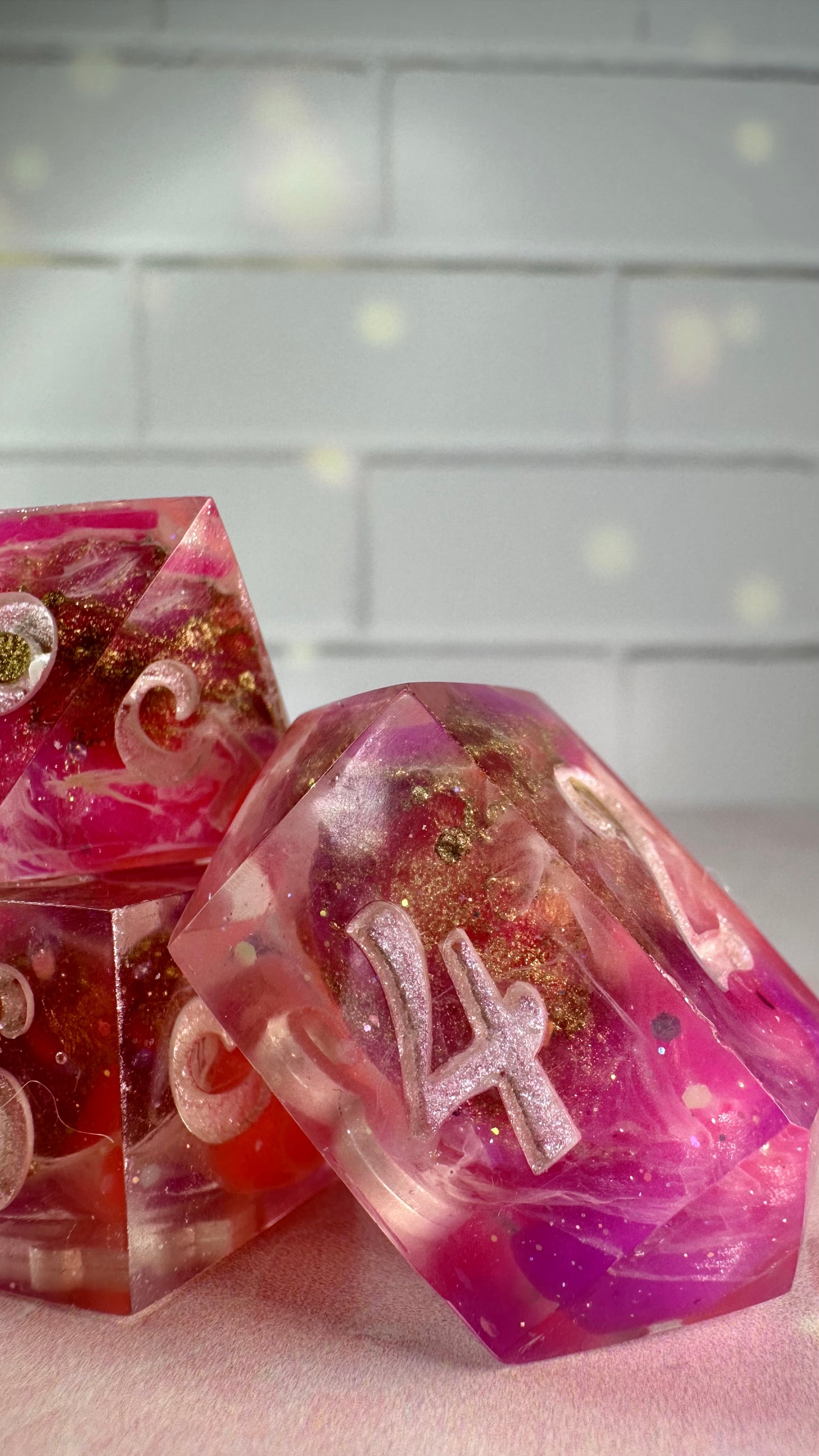 Lesbian Pride 2025-8 piece polyhedral dice set (Large)