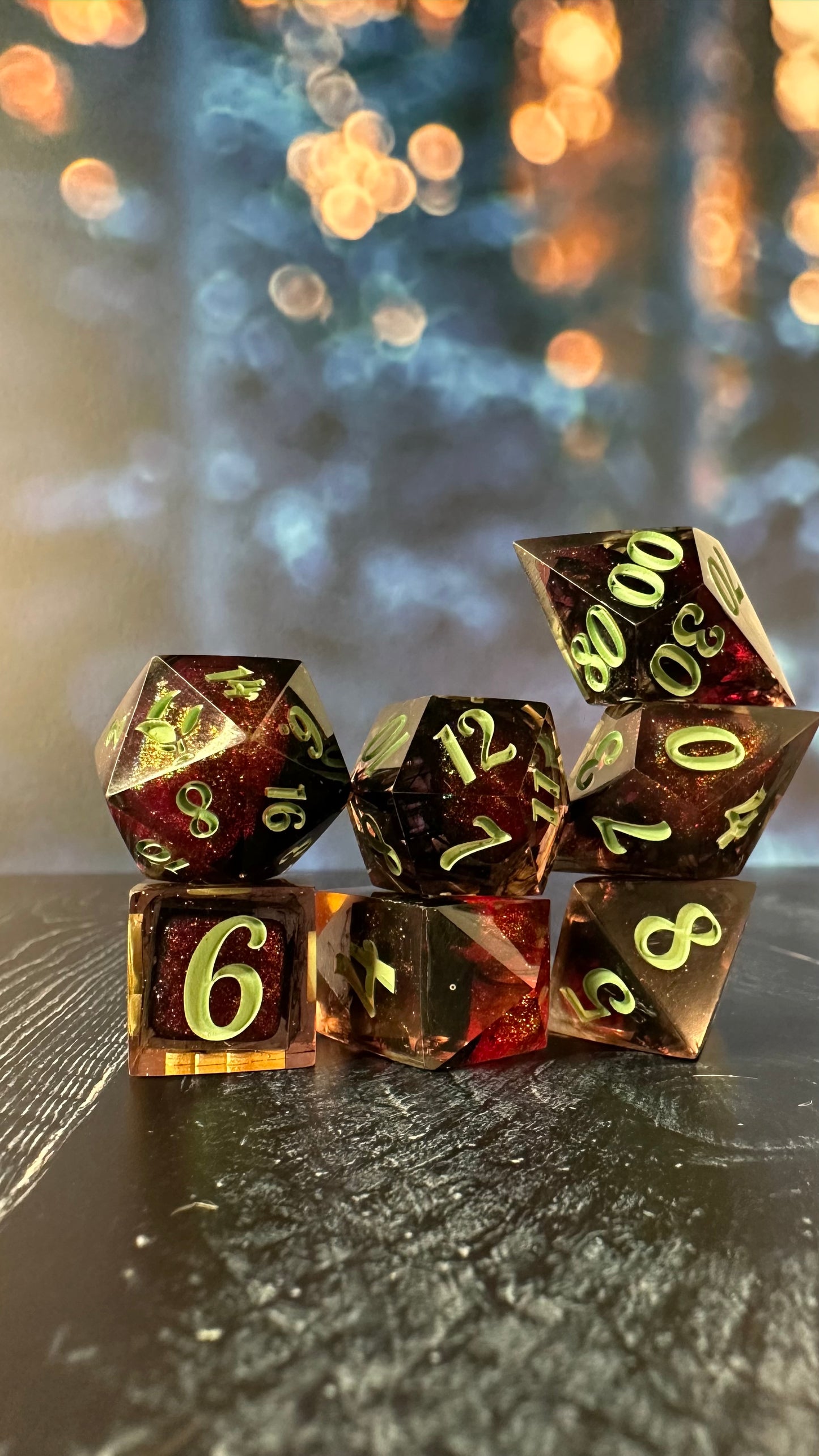 Something Baaaaad - 8 piece polyhedral dice set (Large)