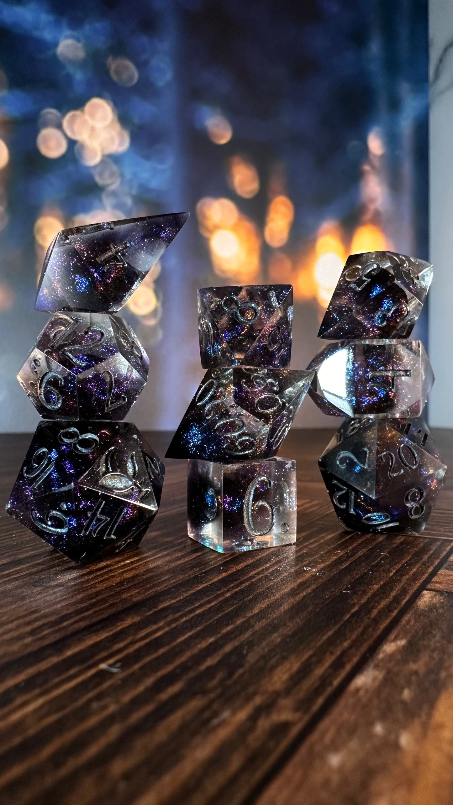 Cave of Princes- 8 piece polyhedral dice set