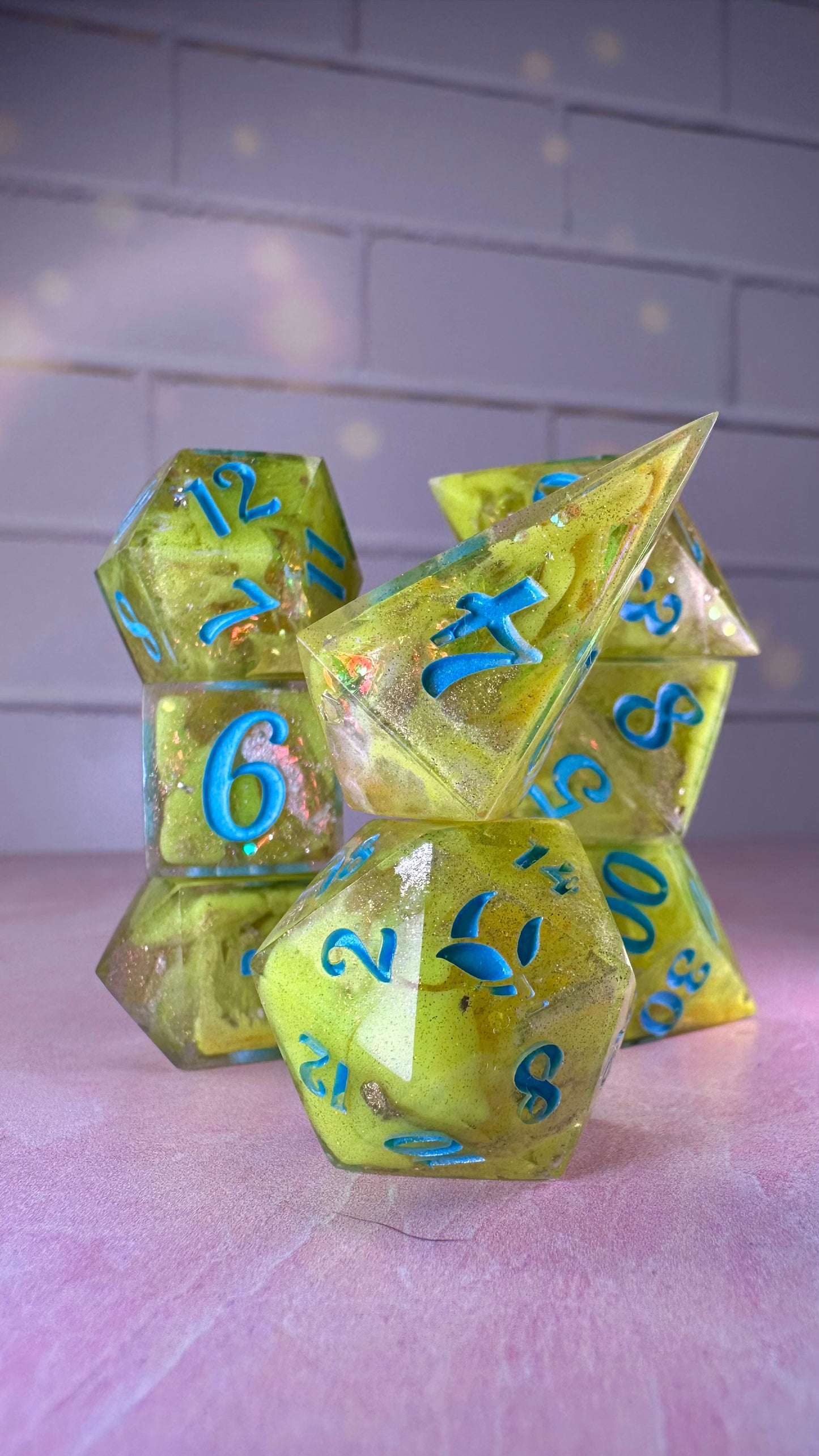 "Bunta? Really?"- 8 piece polyhedral dice set (Large)