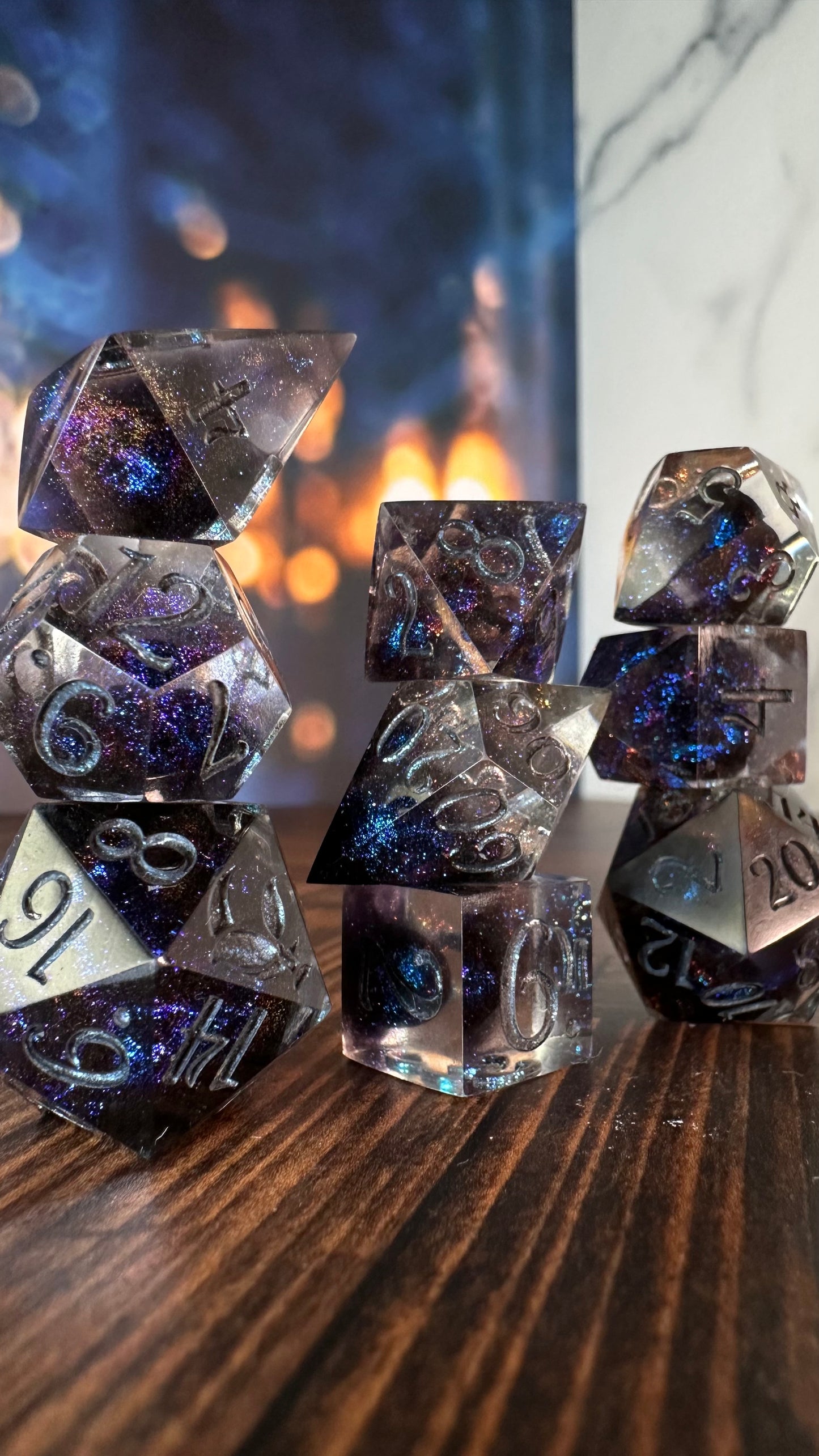 Cave of Princes- 8 piece polyhedral dice set