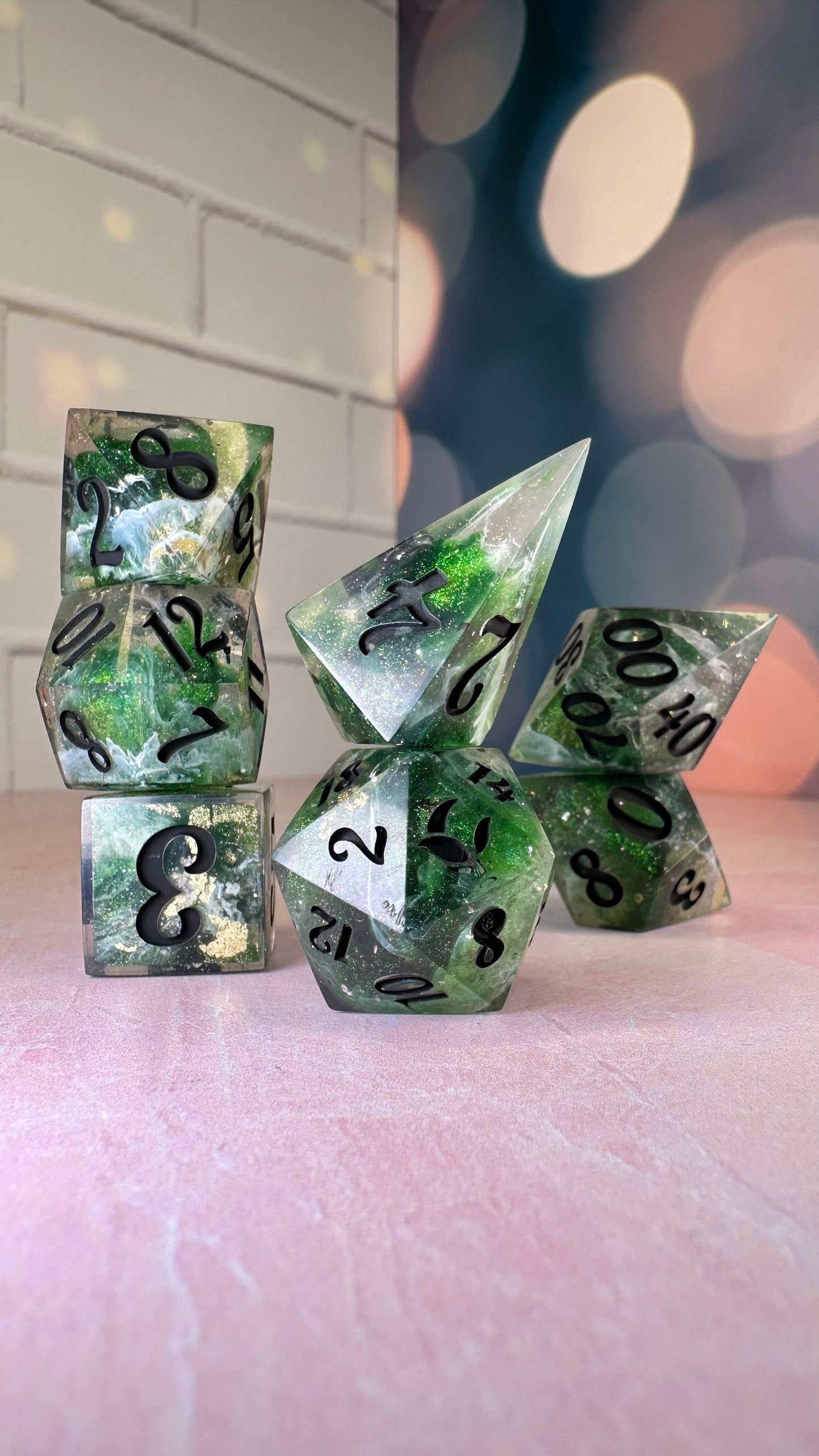 Khofar- 7 piece polyhedral dice set (Large)