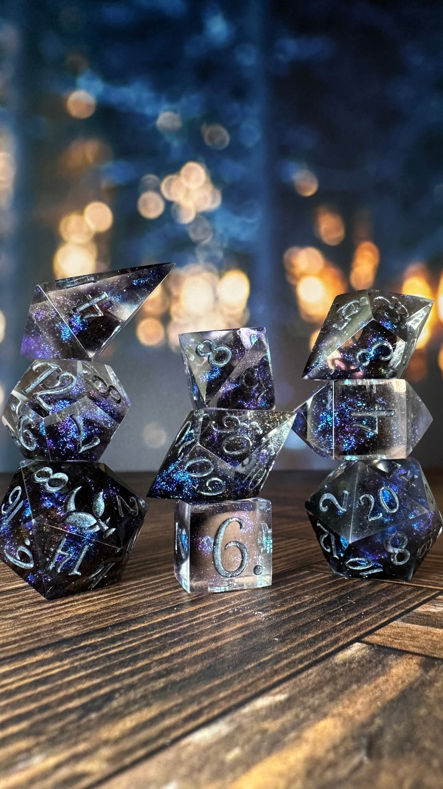 Cave of Princes- 8 piece polyhedral dice set