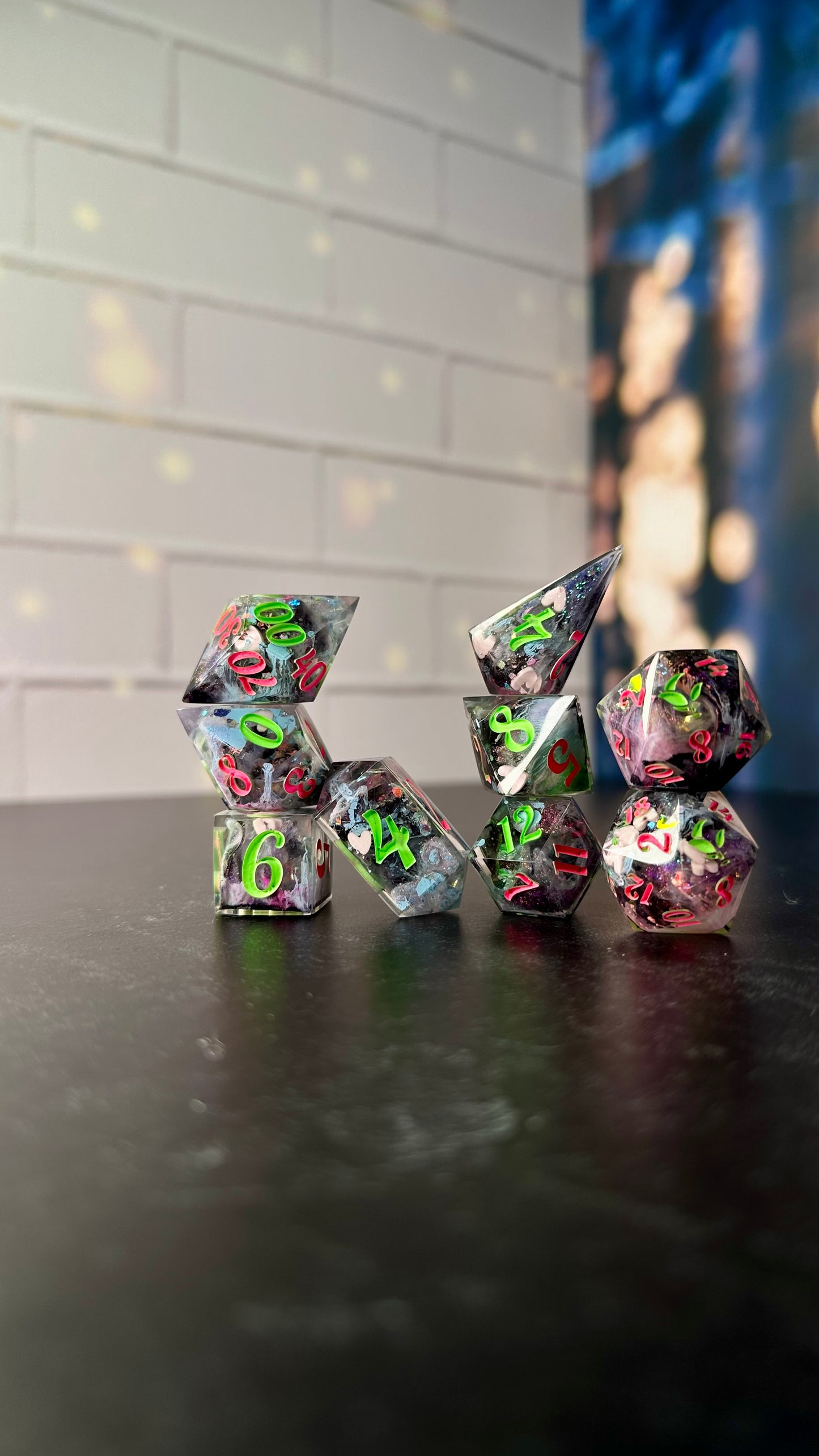 My Little Soda Pop-8 piece polyhedral dice set (Large)