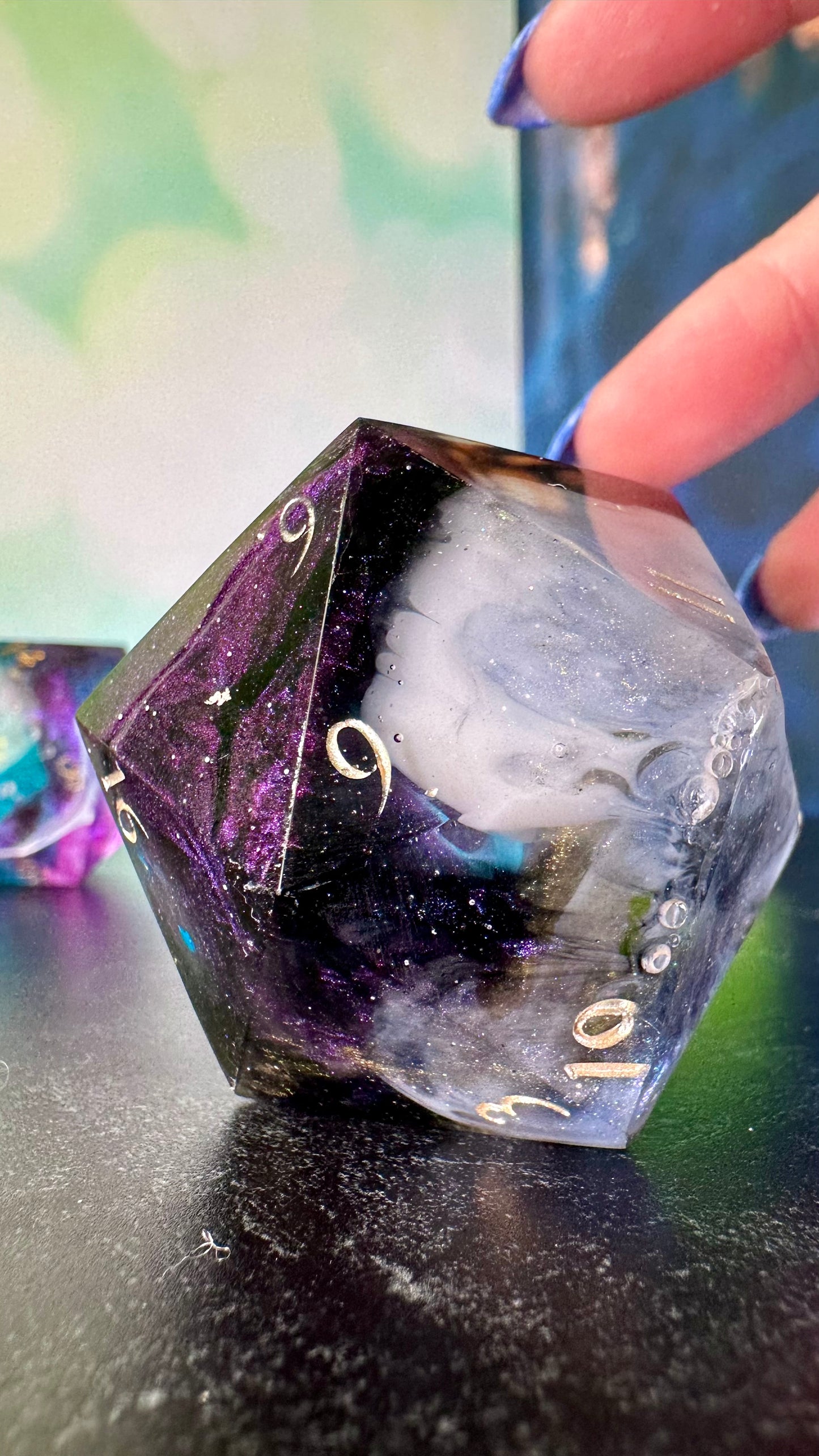 Hidden Depths- 60 MM Logo d20 Paperweight Chonk (Beta) Pobody's Nerfect