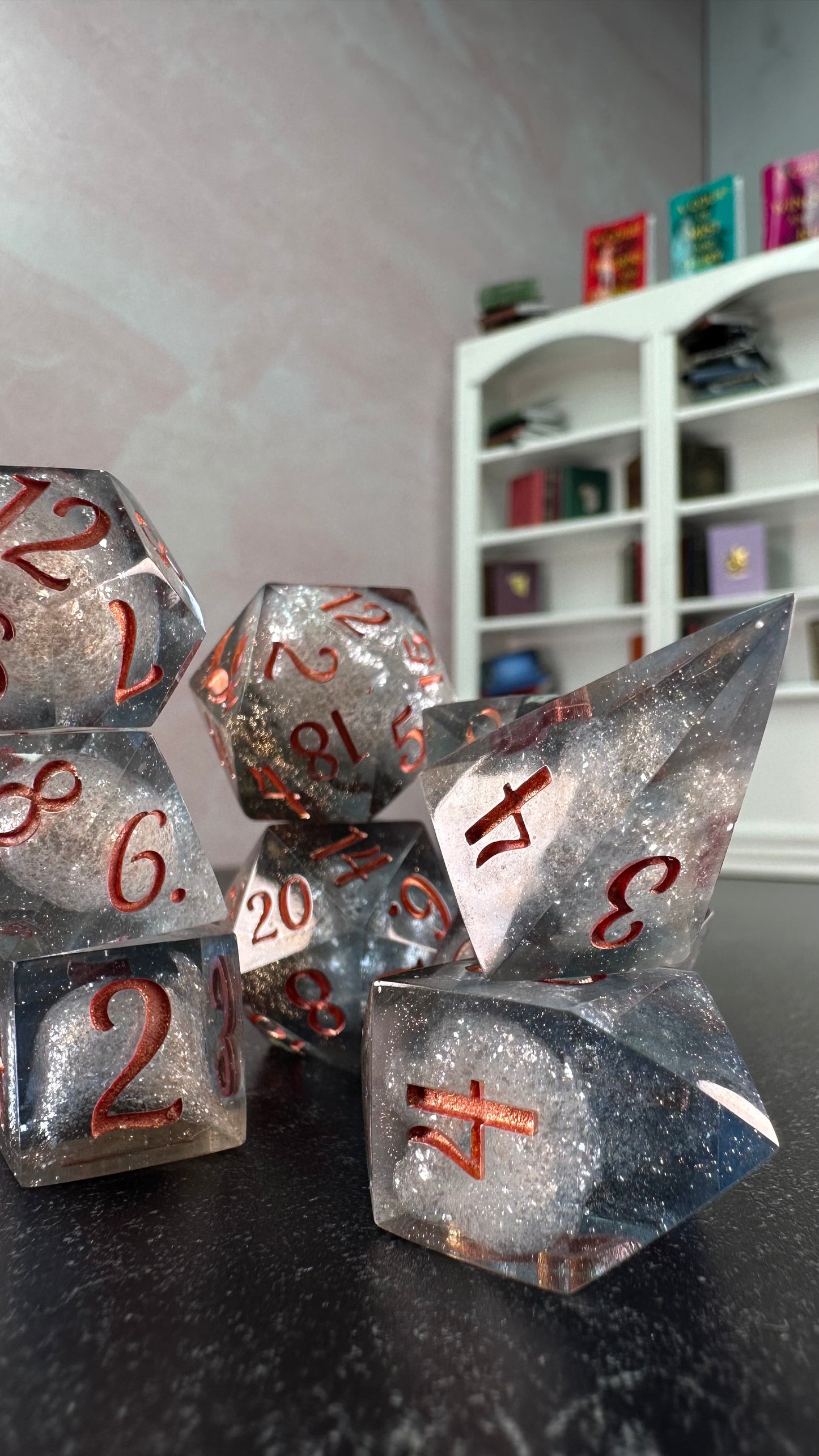 Wings Over Windhaven- 8 piece polyhedral dice set