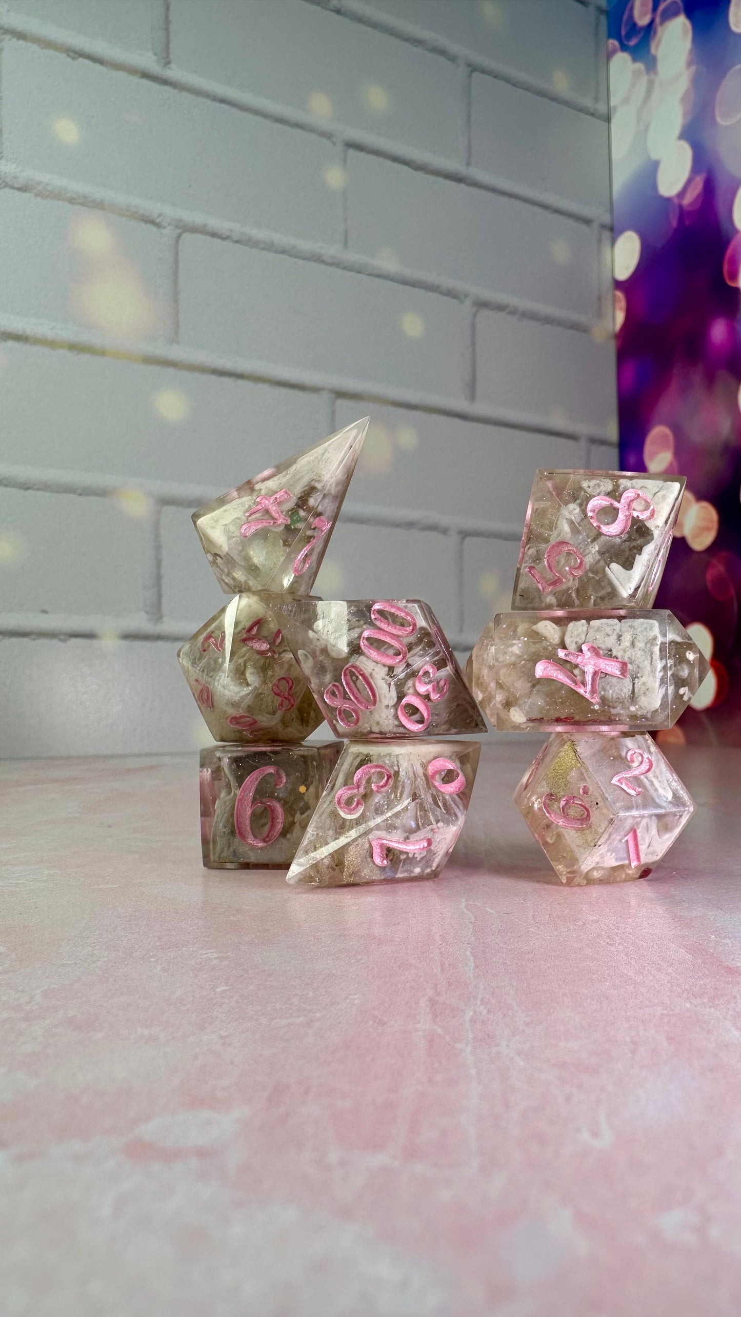 Jennifer Kale-Pobody’s Nerfect 8 piece polyhedral dice set (Large)