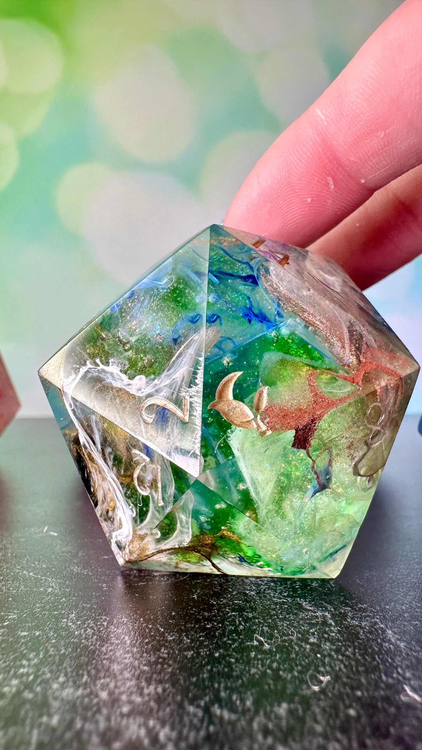 Van Gogh 60 MM Logo d20 Paperweight Chonk (Beta) Pobody's Nerfect