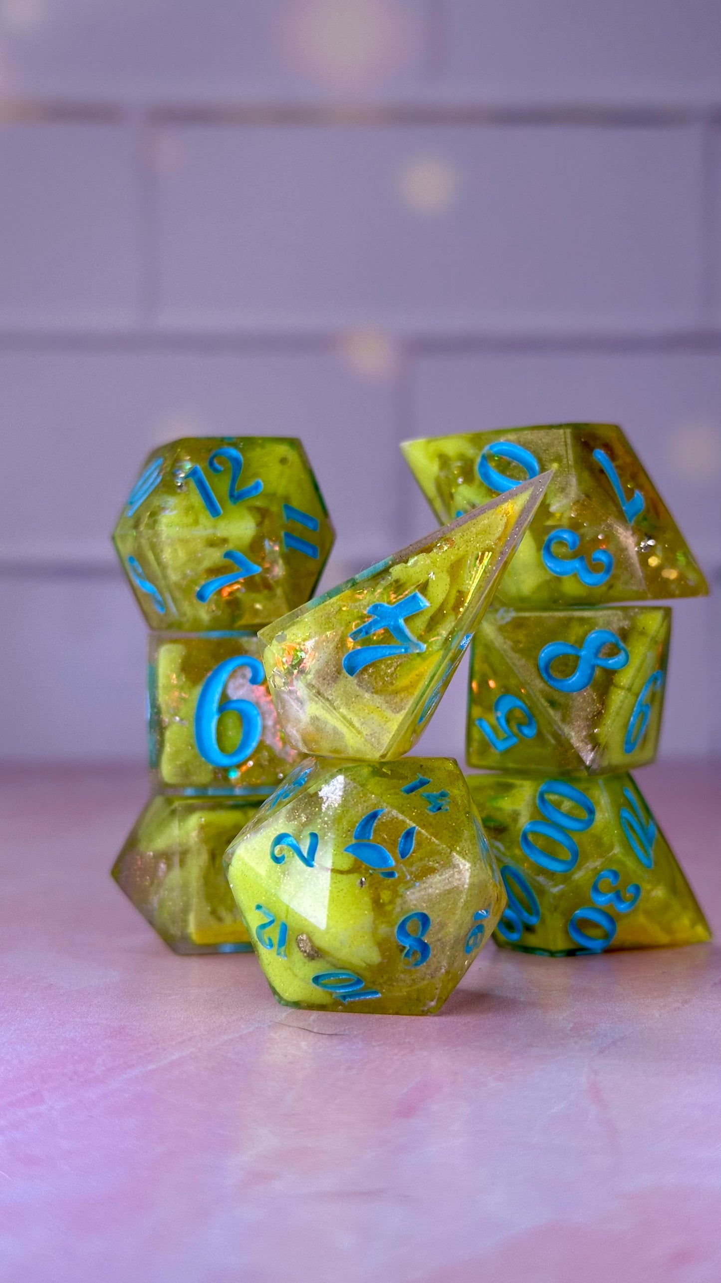 "Bunta? Really?"- 8 piece polyhedral dice set (Large)